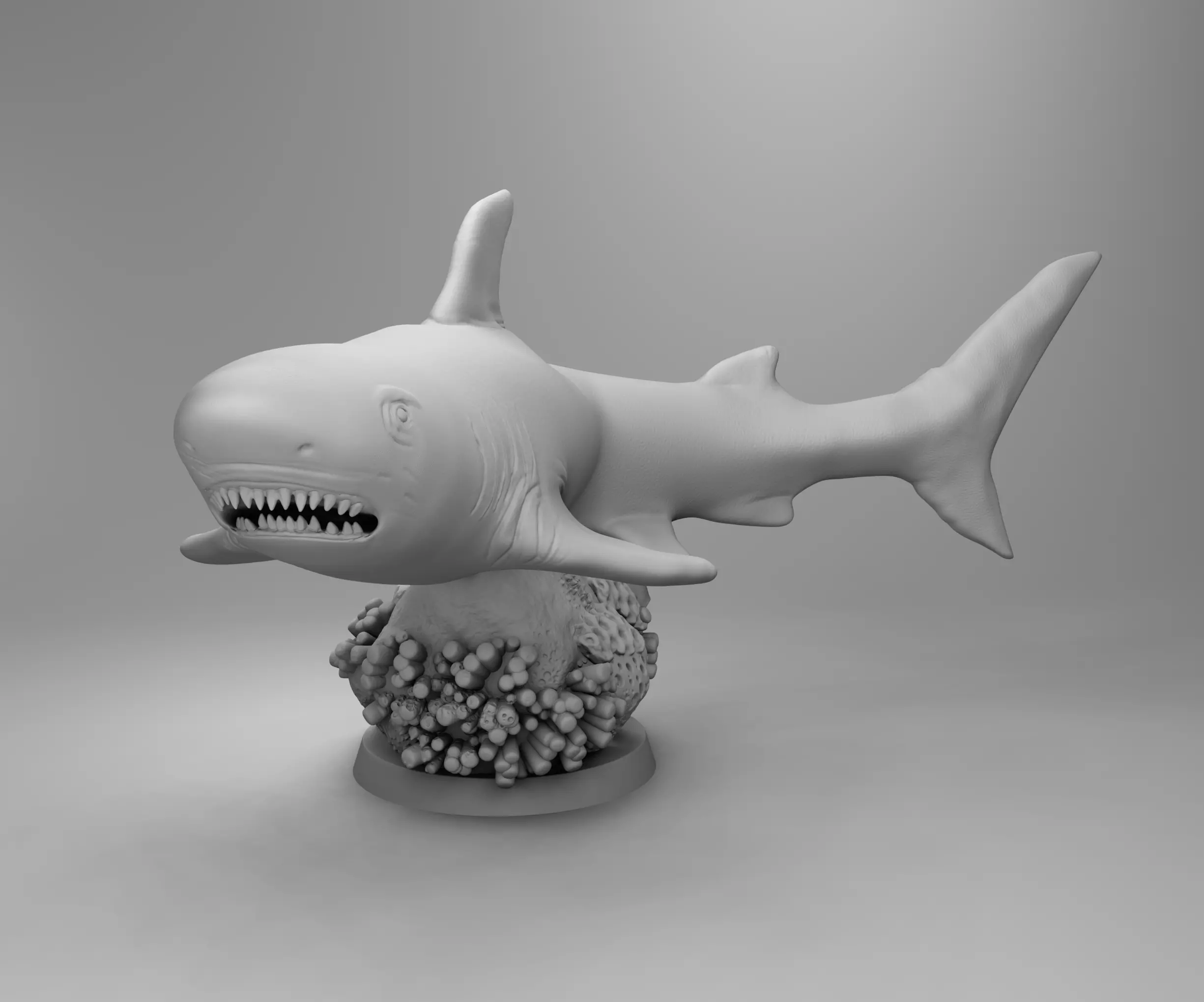 Ocean shark 3D print model_0