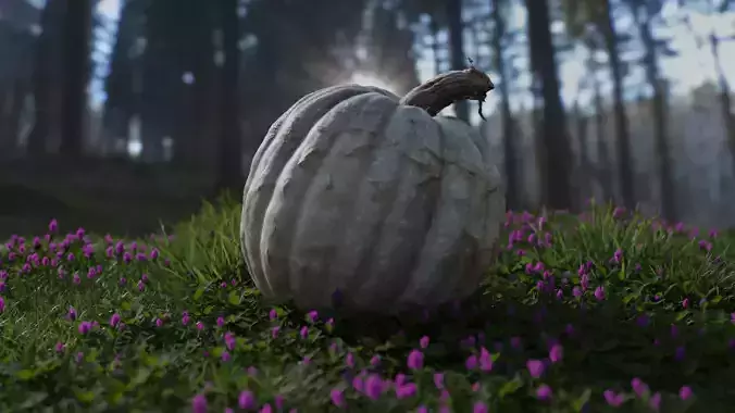 Green Pumpkin Free 3D model