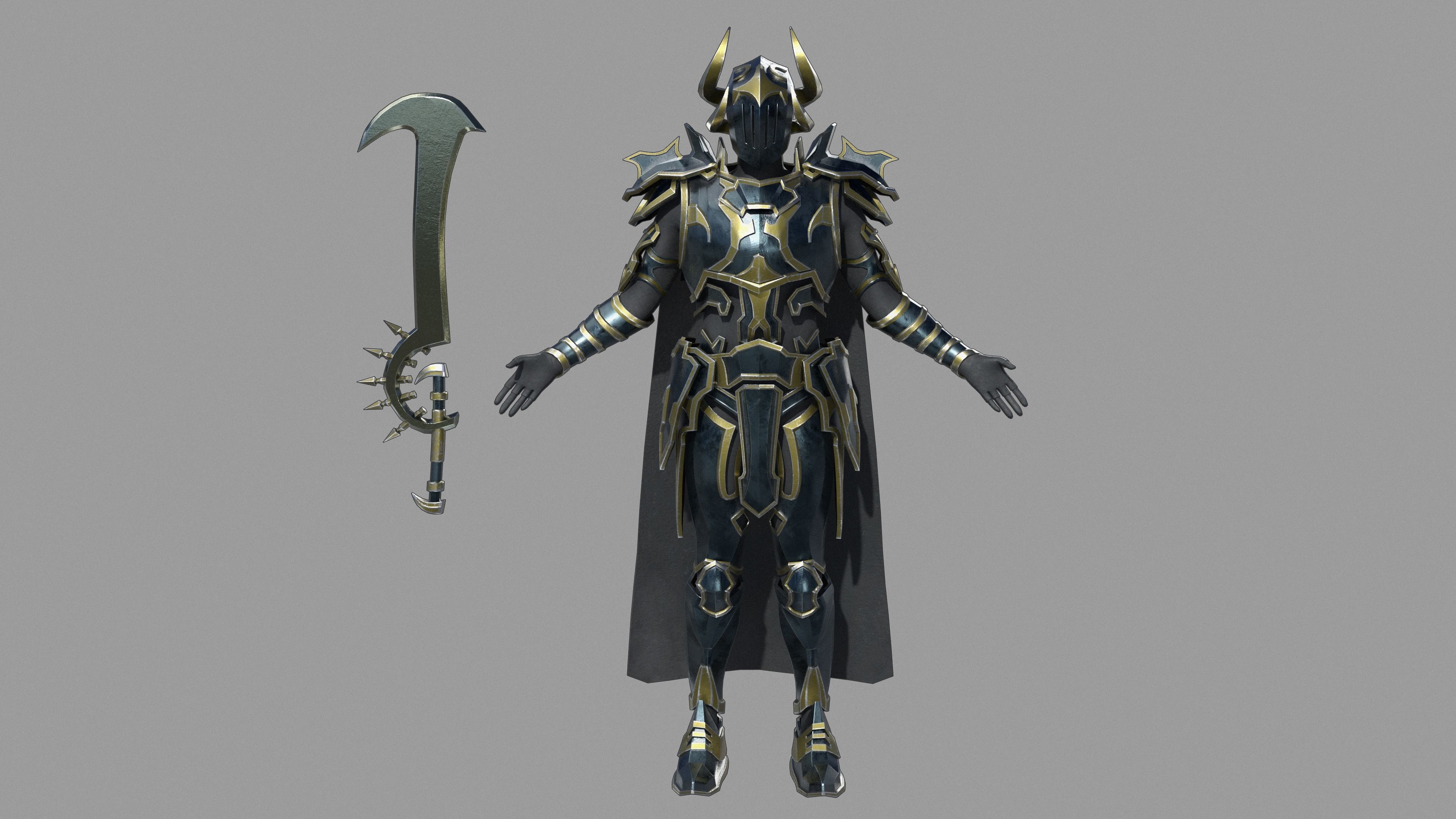 Unholy knight 3D model_4