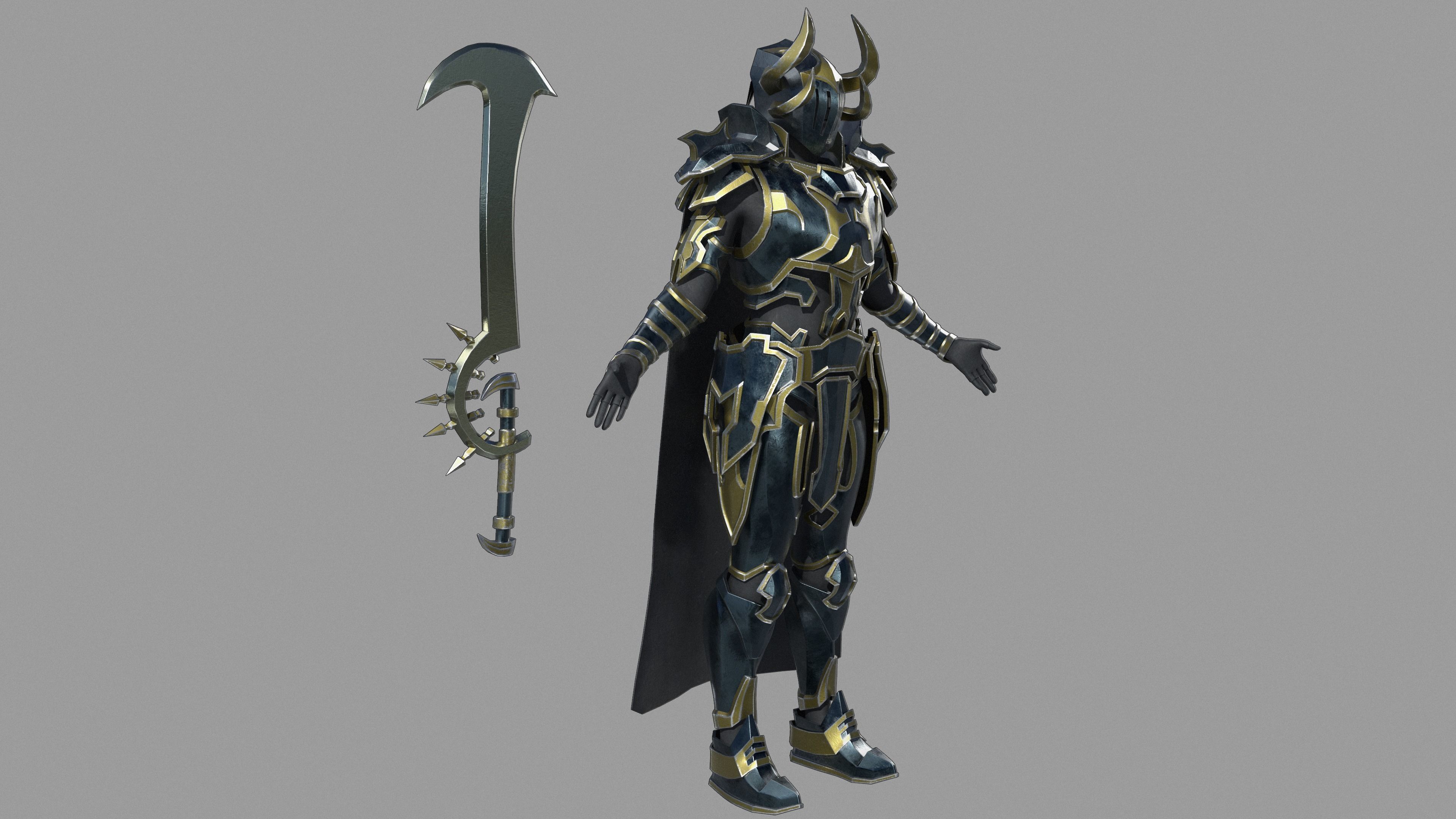 Unholy knight 3D model_1