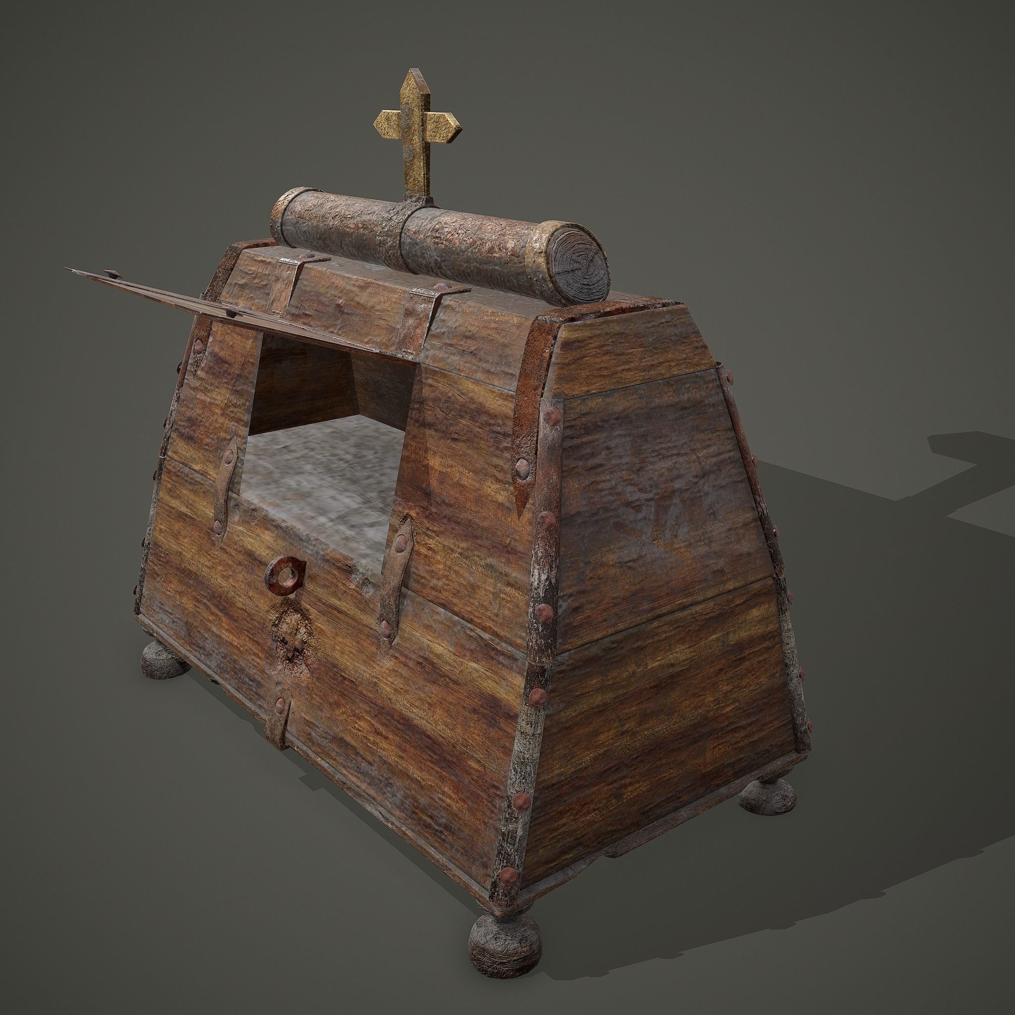 Medieval Medicine Box Low-poly 3D model_48
