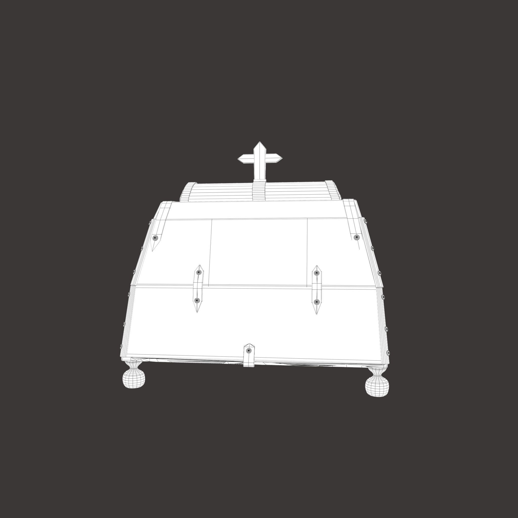 Medieval Medicine Box Low-poly 3D model_42