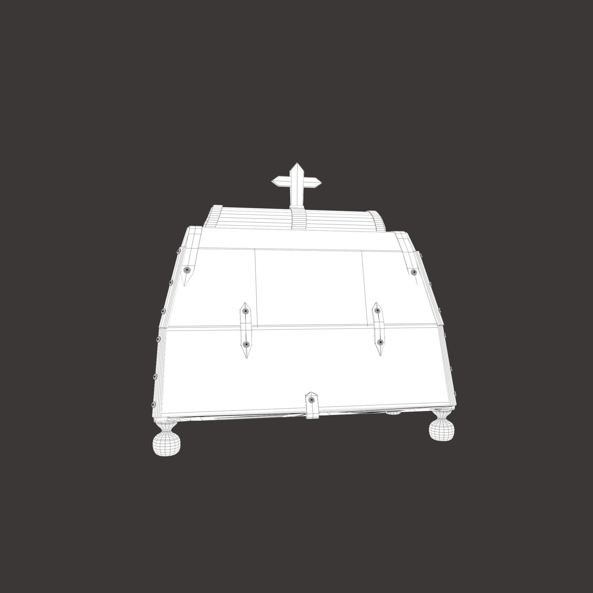 Medieval Medicine Box Low-poly 3D model_40