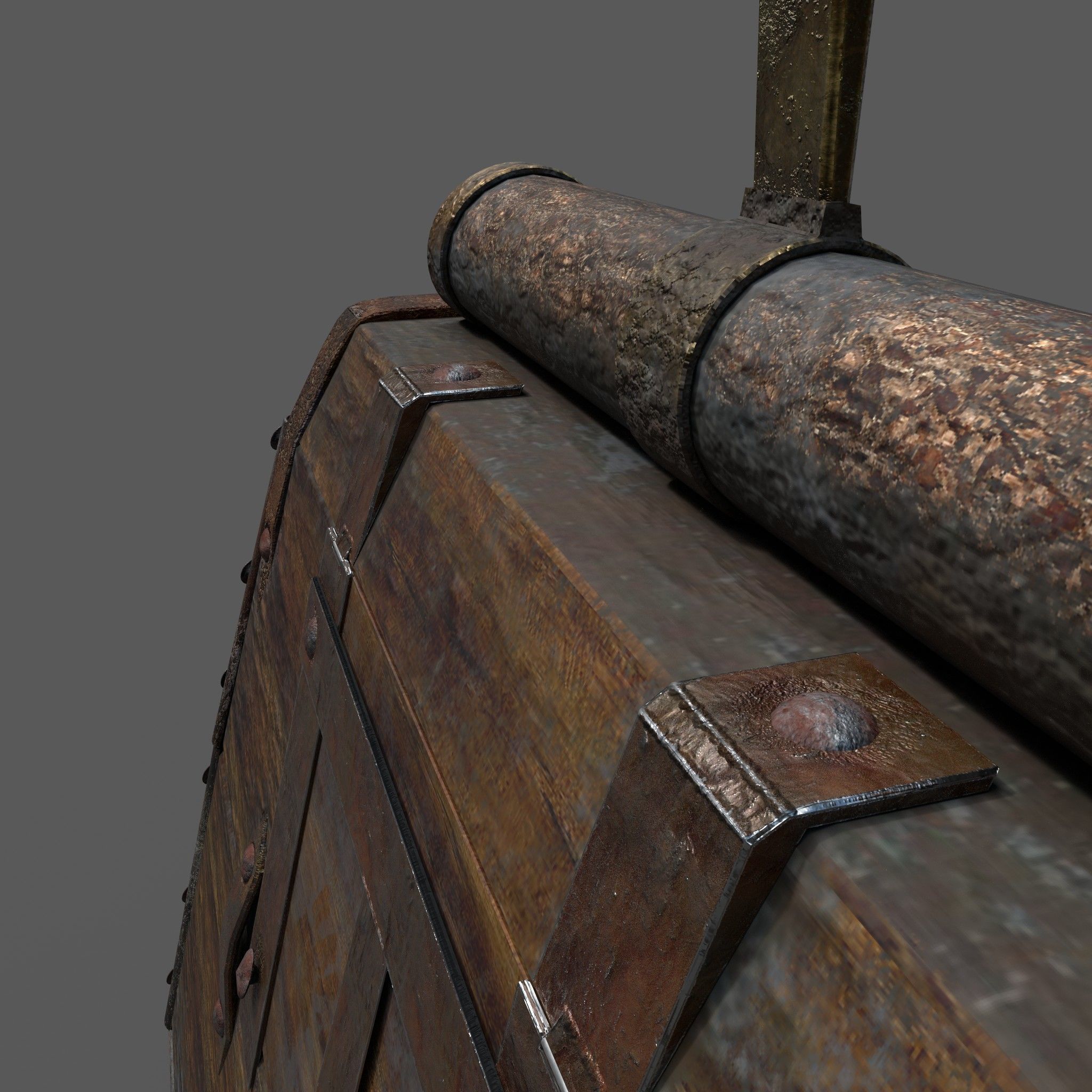 Medieval Medicine Box Low-poly 3D model_16