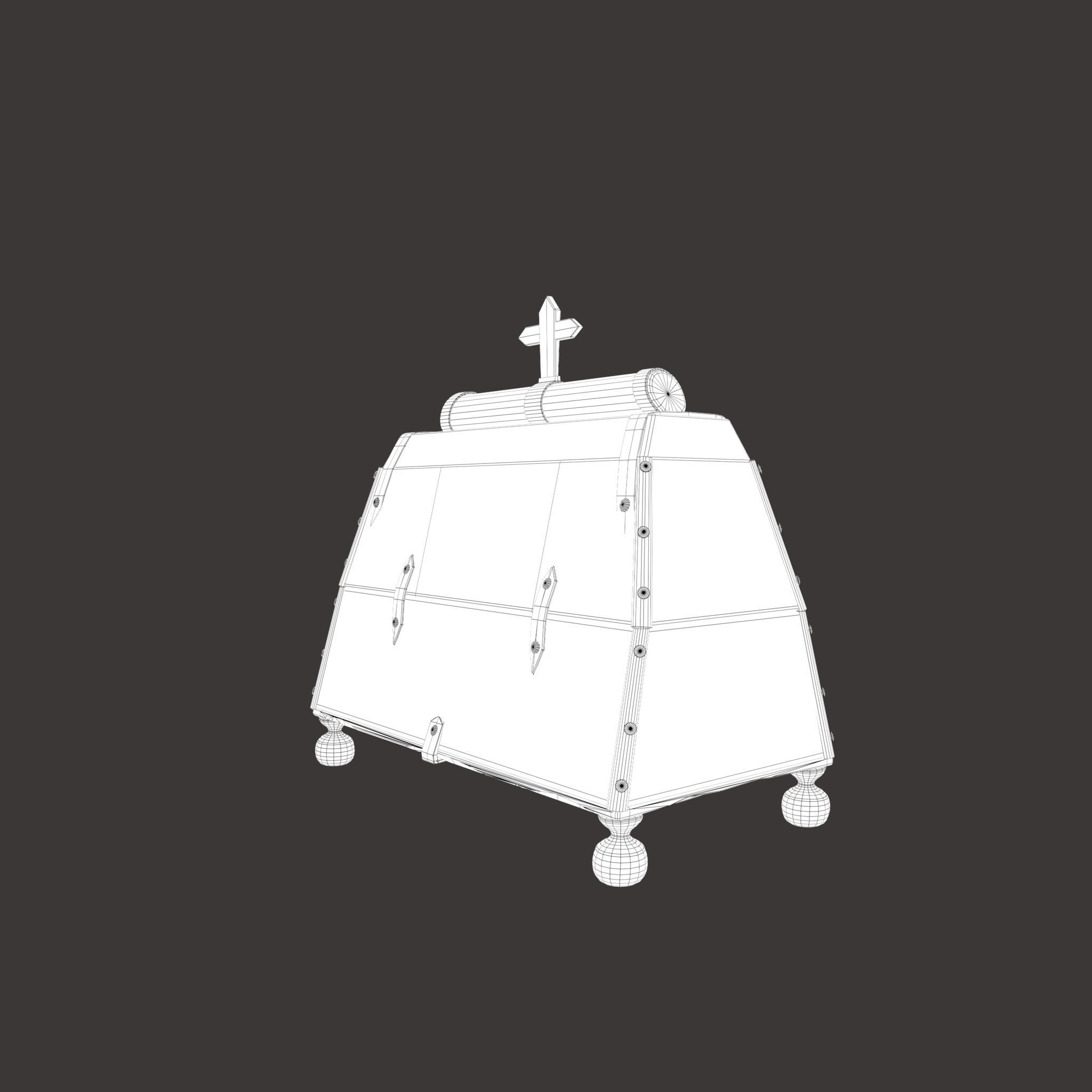 Medieval Medicine Box Low-poly 3D model_44