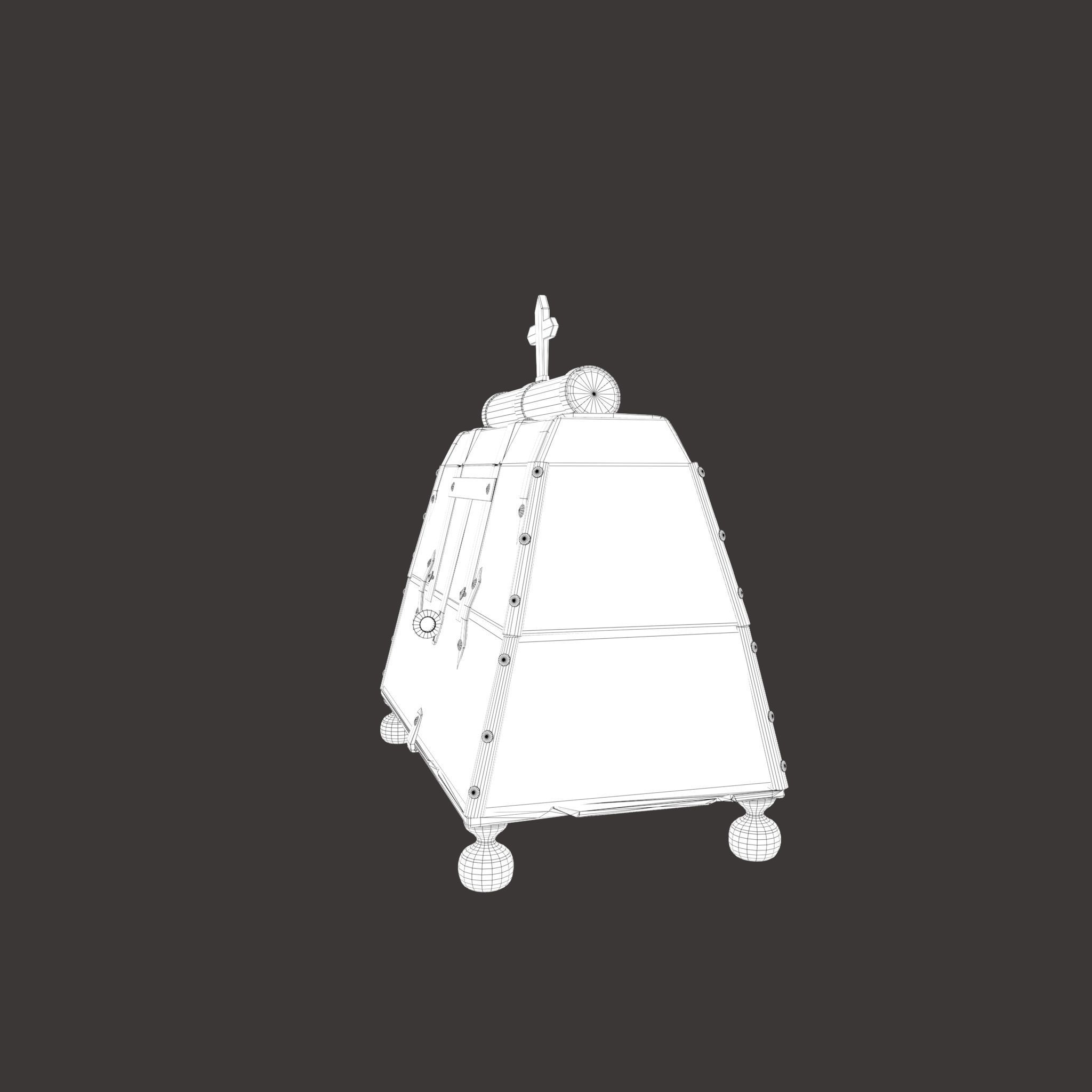 Medieval Medicine Box Low-poly 3D model_29