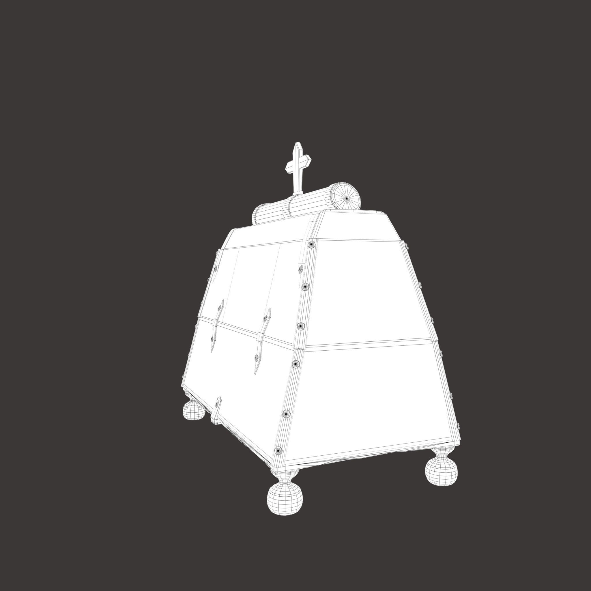 Medieval Medicine Box Low-poly 3D model_43