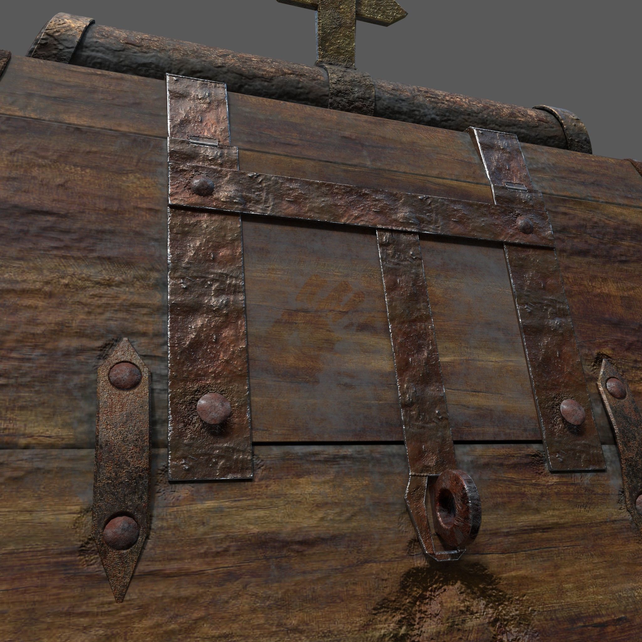 Medieval Medicine Box Low-poly 3D model_18
