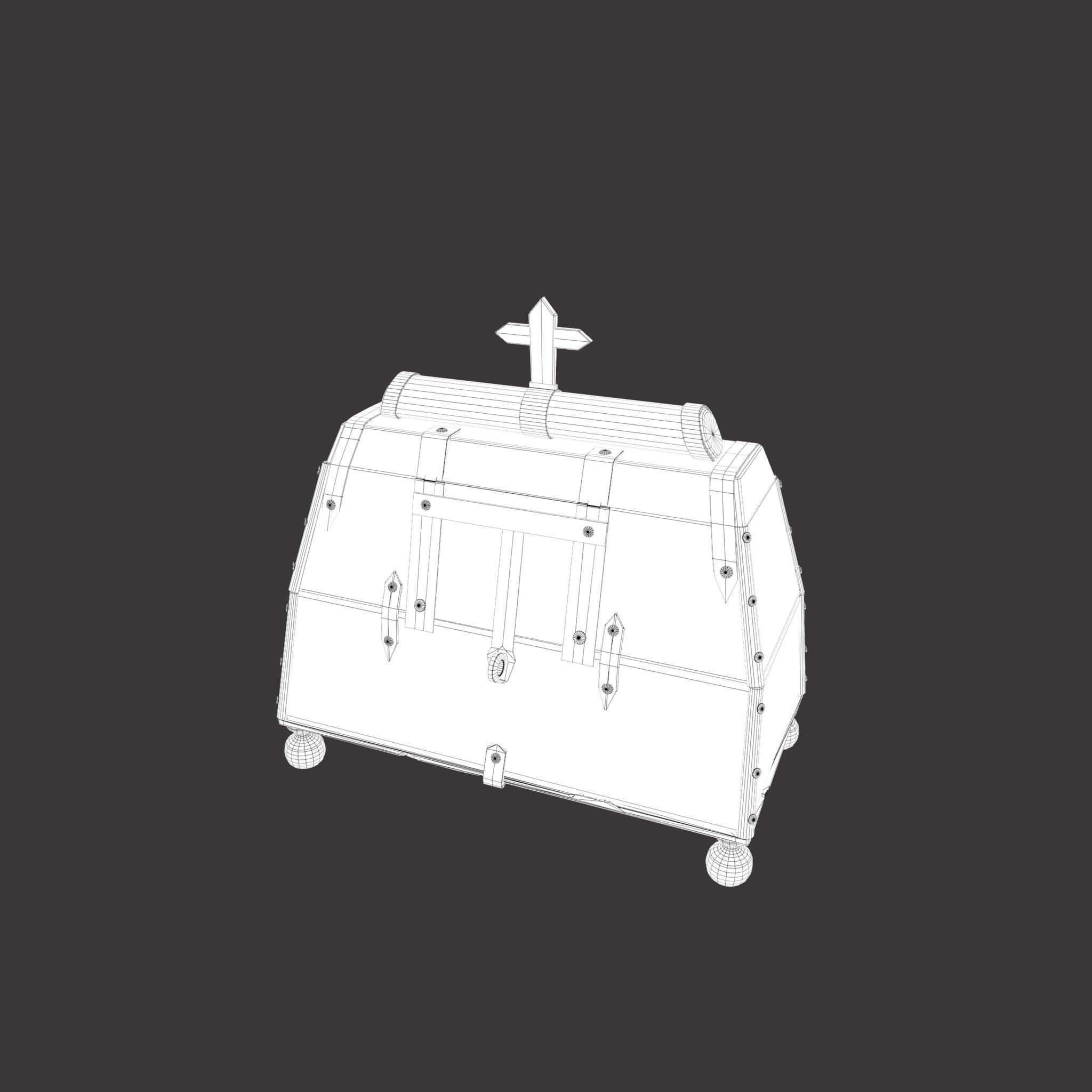 Medieval Medicine Box Low-poly 3D model_37