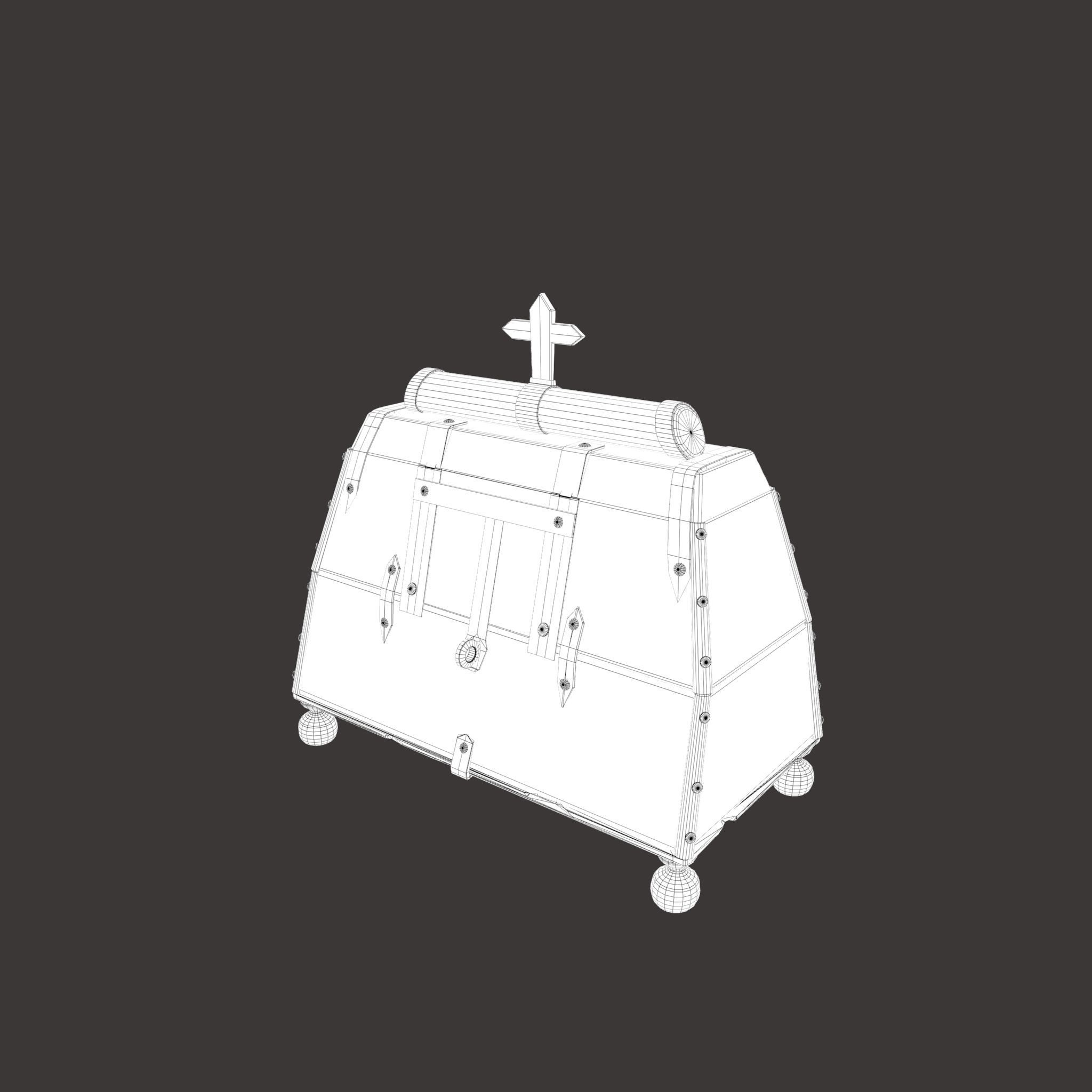 Medieval Medicine Box Low-poly 3D model_30