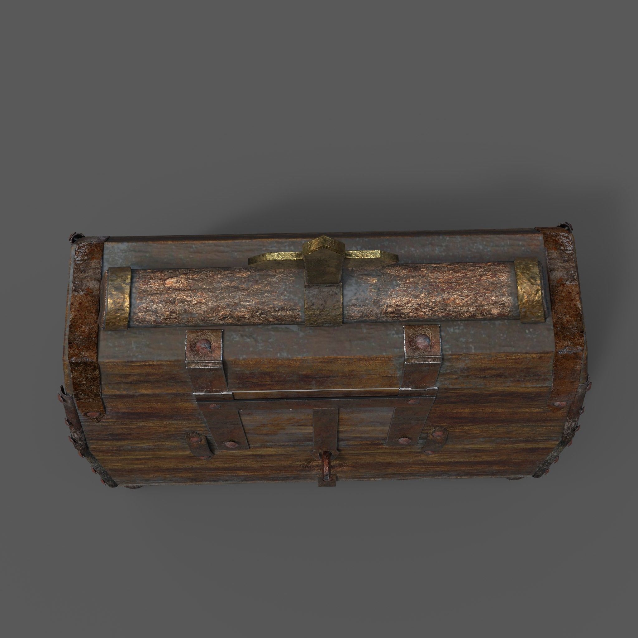 Medieval Medicine Box Low-poly 3D model_13