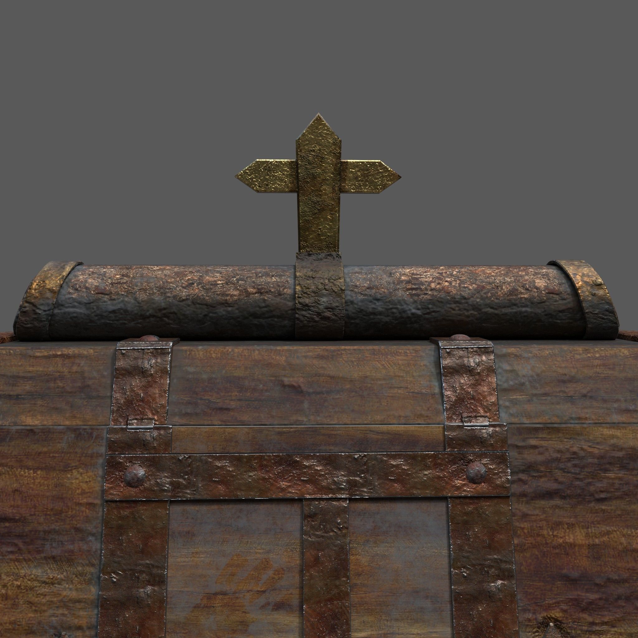 Medieval Medicine Box Low-poly 3D model_21