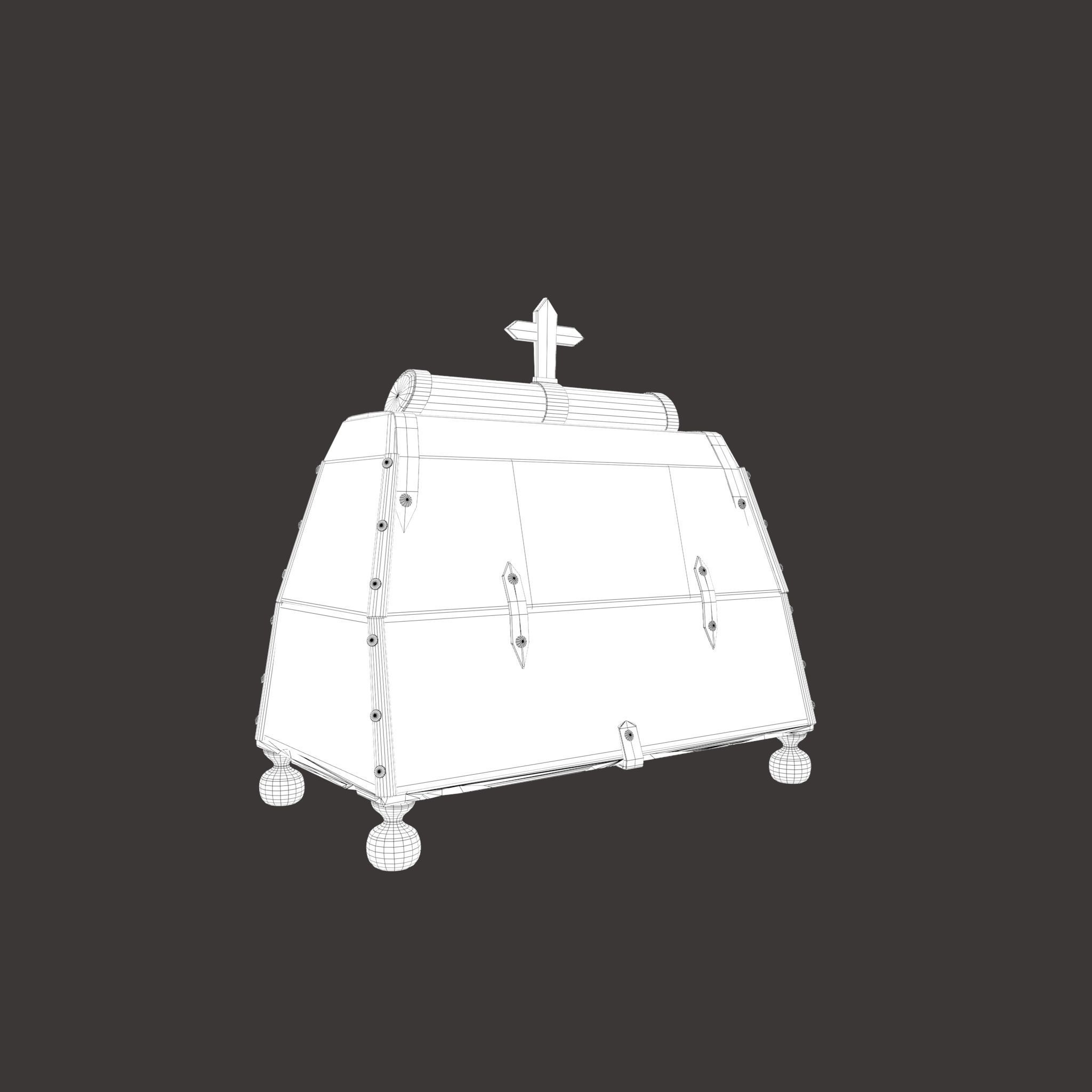 Medieval Medicine Box Low-poly 3D model_36