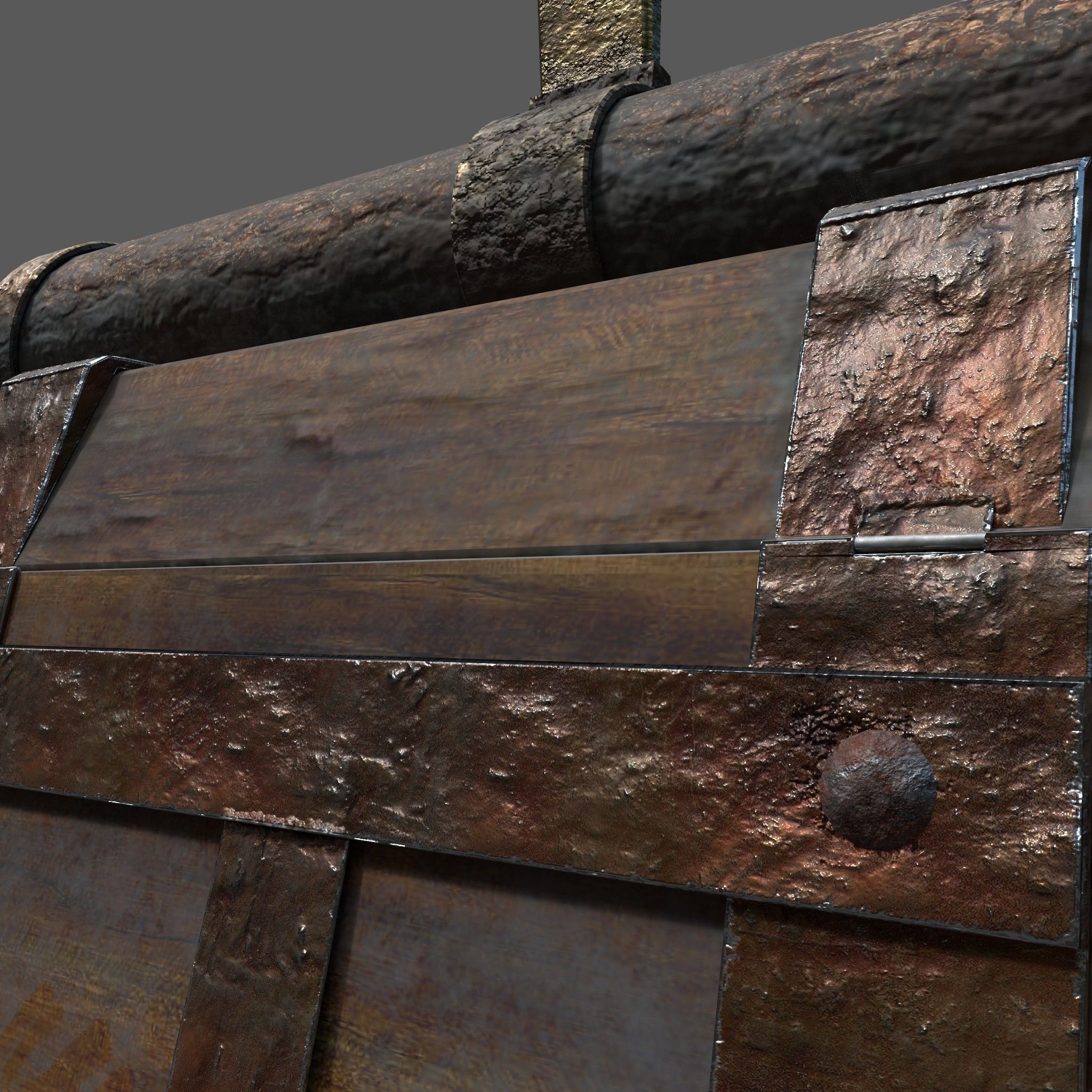 Medieval Medicine Box Low-poly 3D model_22