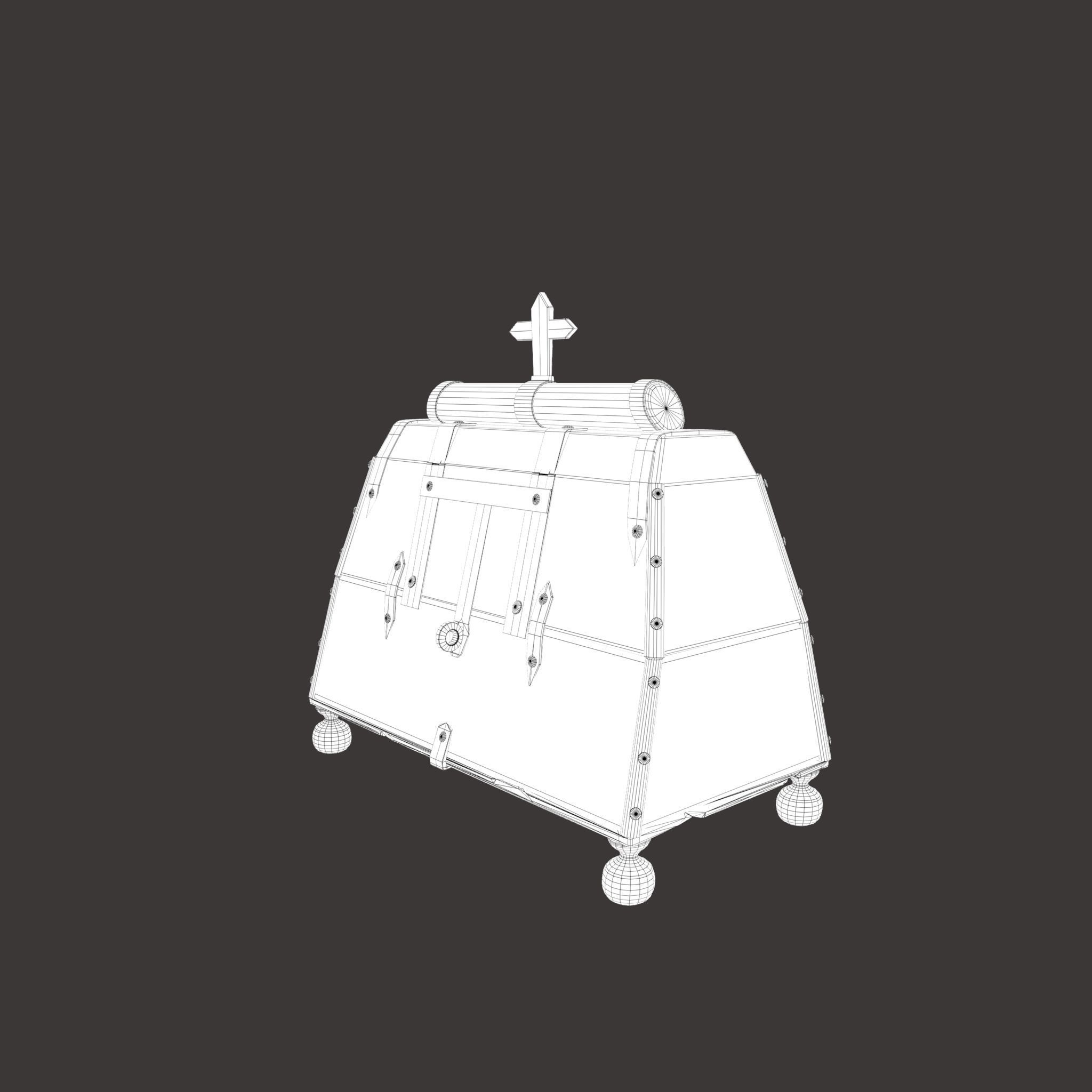 Medieval Medicine Box Low-poly 3D model_31