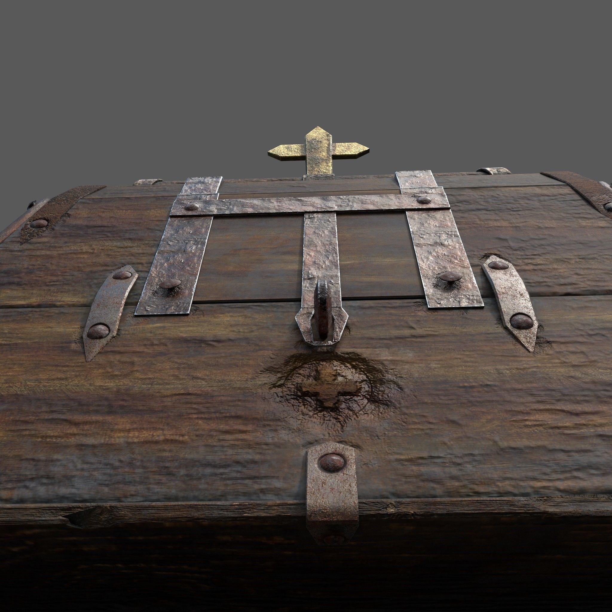 Medieval Medicine Box Low-poly 3D model_19