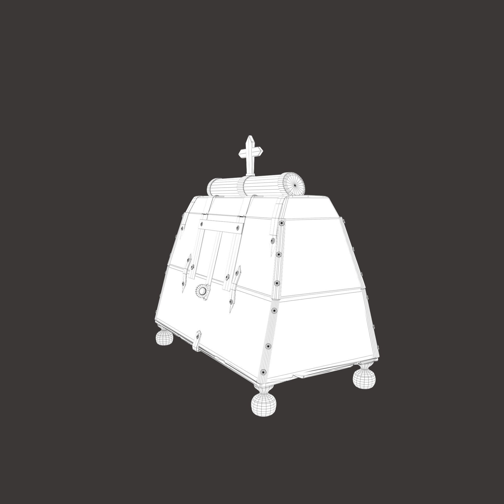 Medieval Medicine Box Low-poly 3D model_32