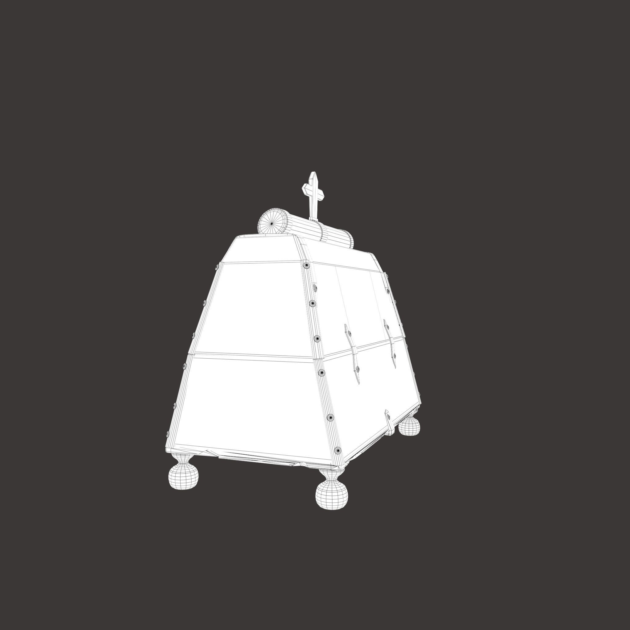 Medieval Medicine Box Low-poly 3D model_35