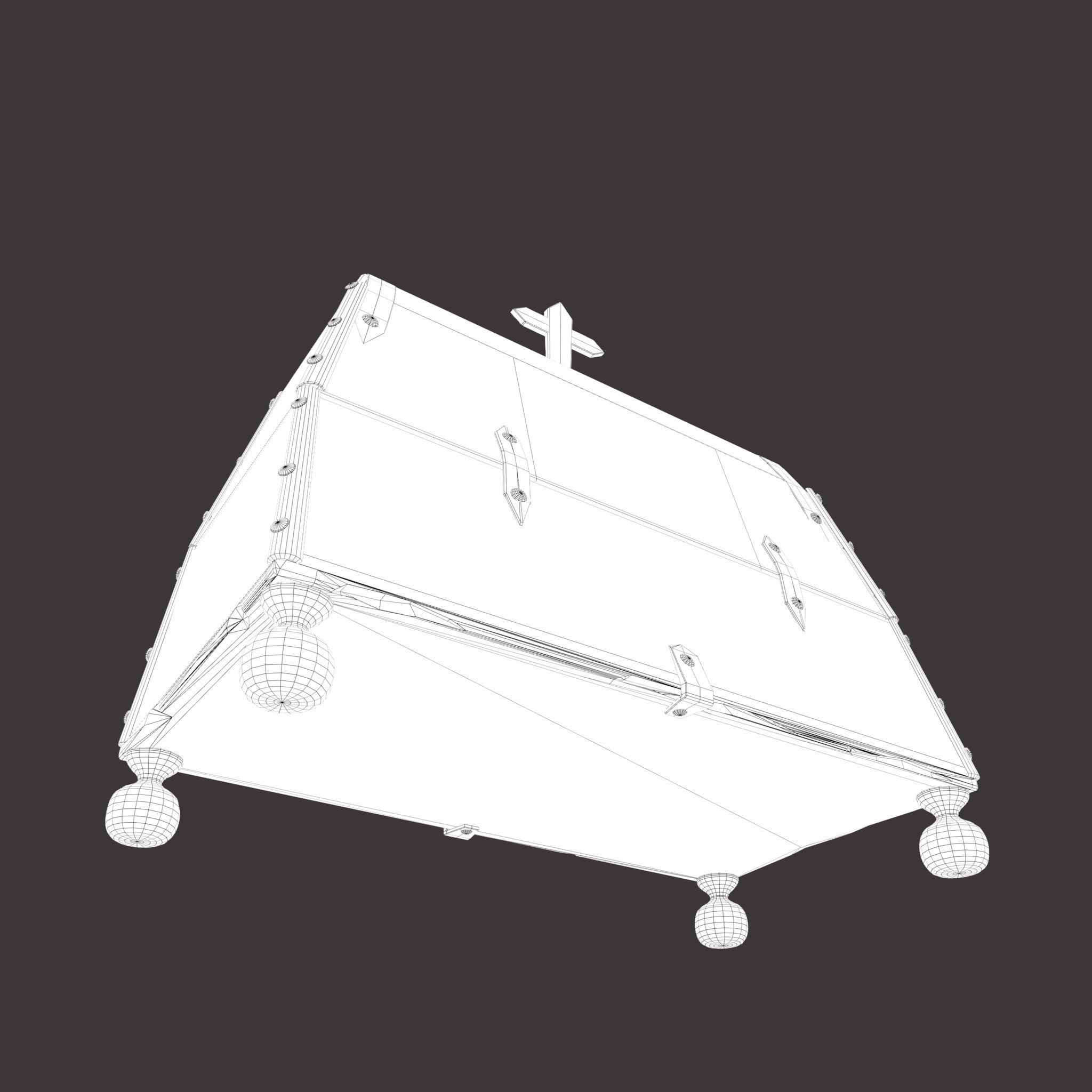 Medieval Medicine Box Low-poly 3D model_47