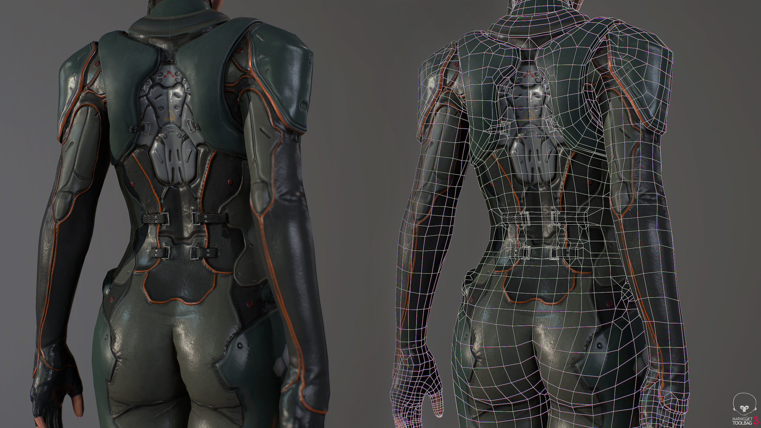 Ada Sci-fi Game Ready low-poly 3d model Low-poly 3D model_4