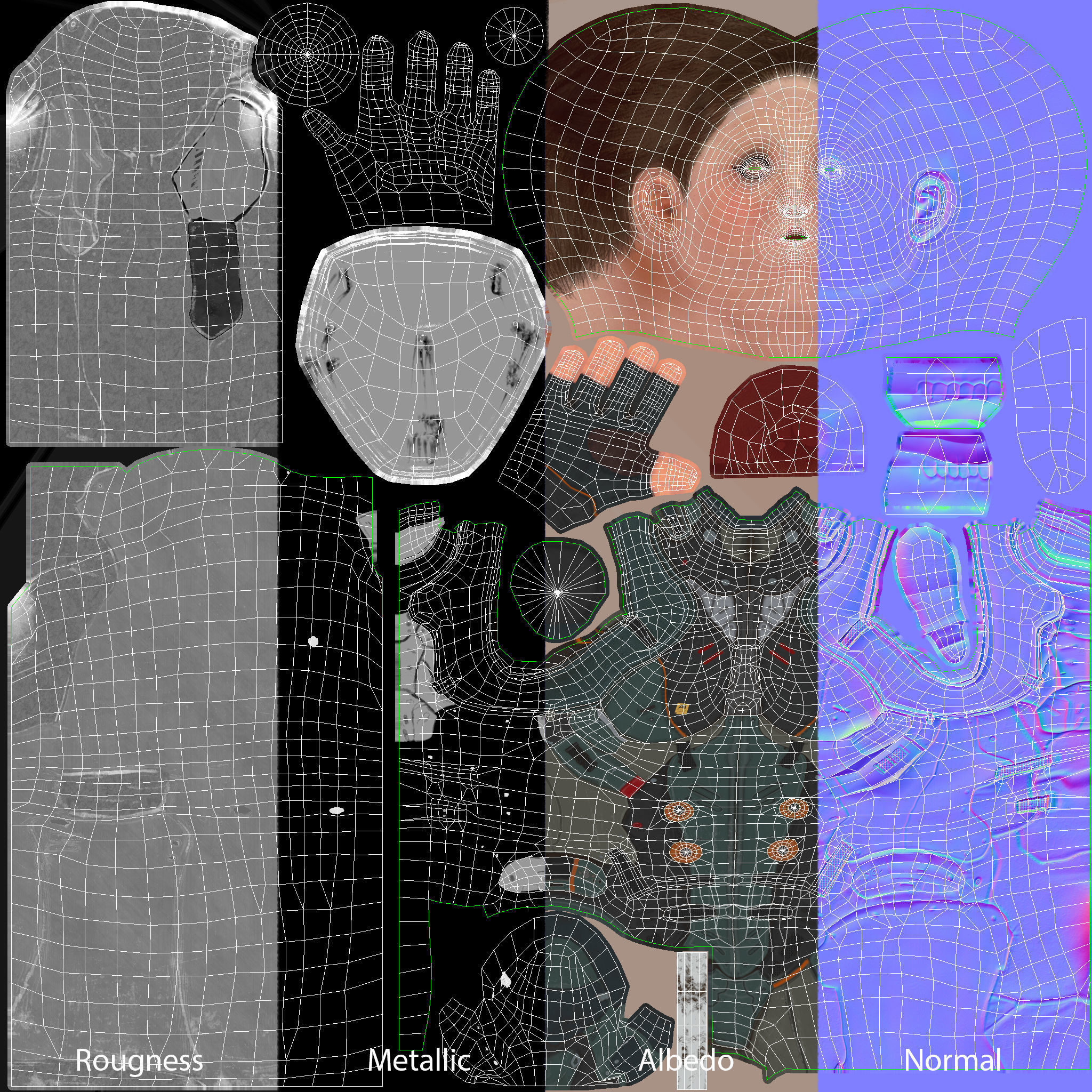 Ada Sci-fi Game Ready low-poly 3d model Low-poly 3D model_6