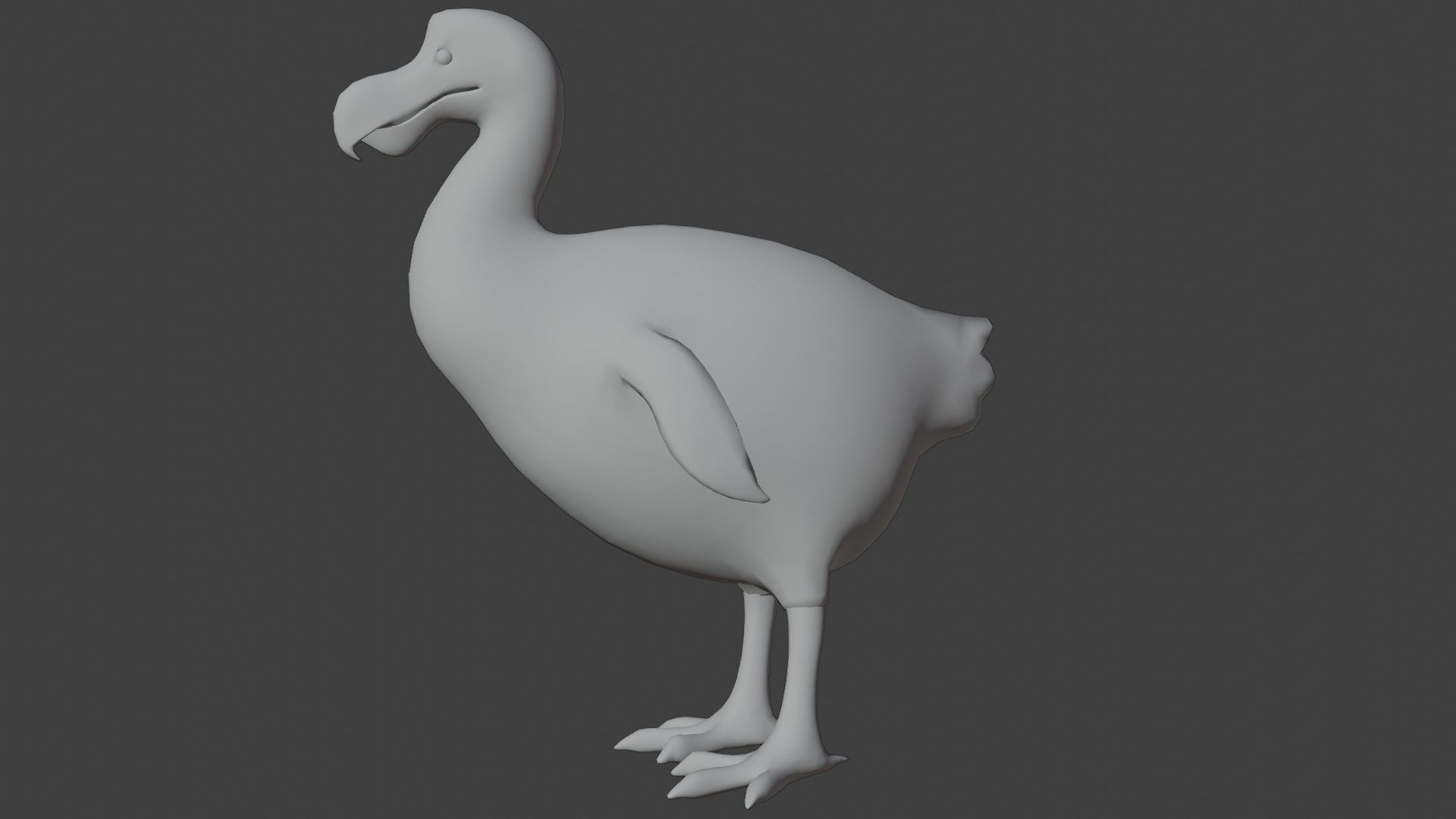 Dodo Bird Low-poly 3D model_8