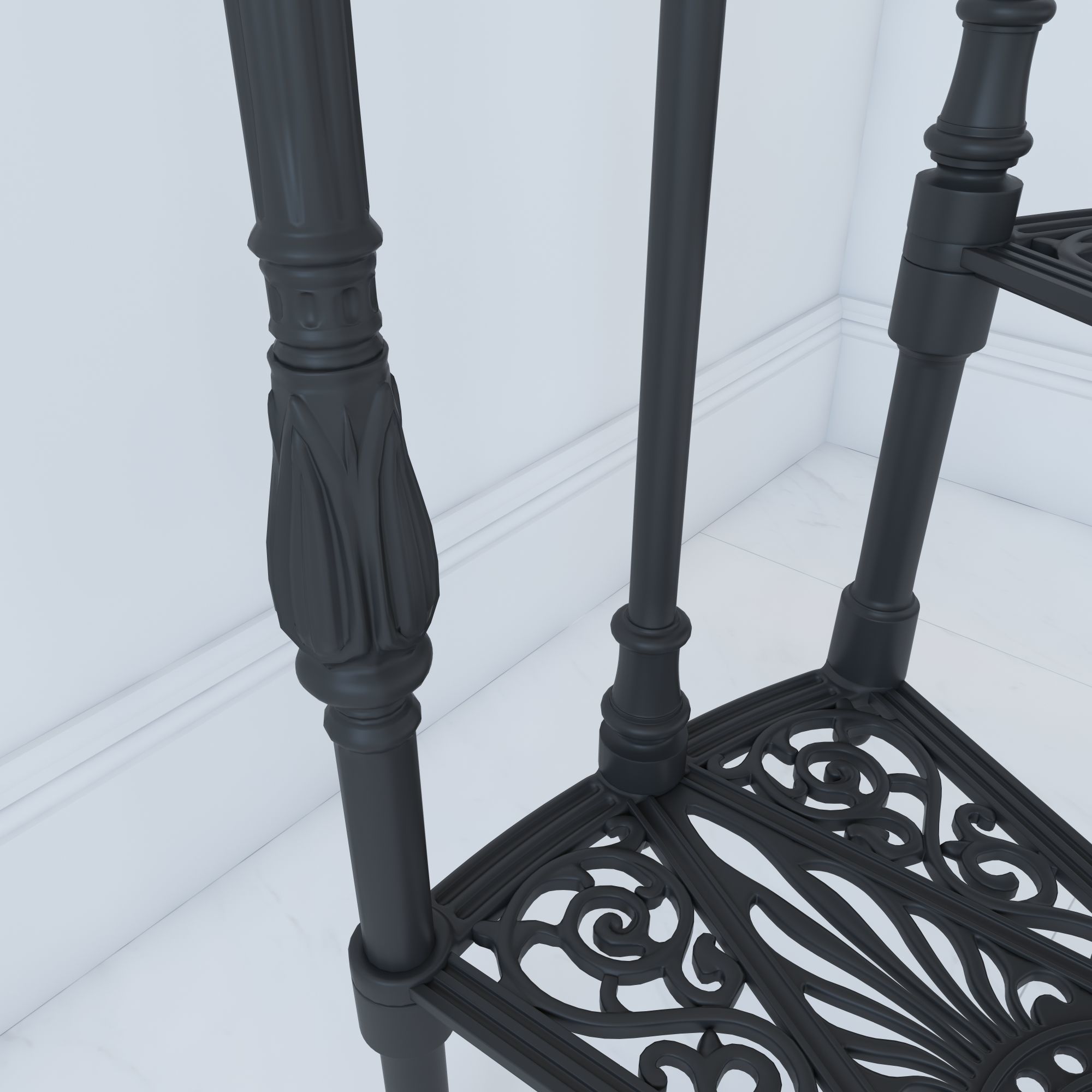Iron Spiral Staircases MODUS 3D model_2