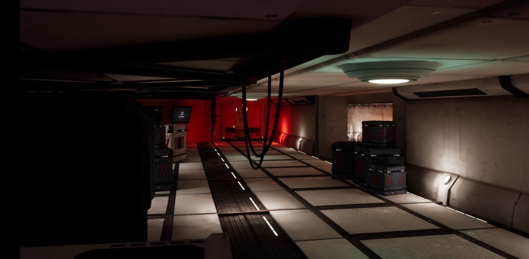 Cyber spaceship Low-poly 3D model_19