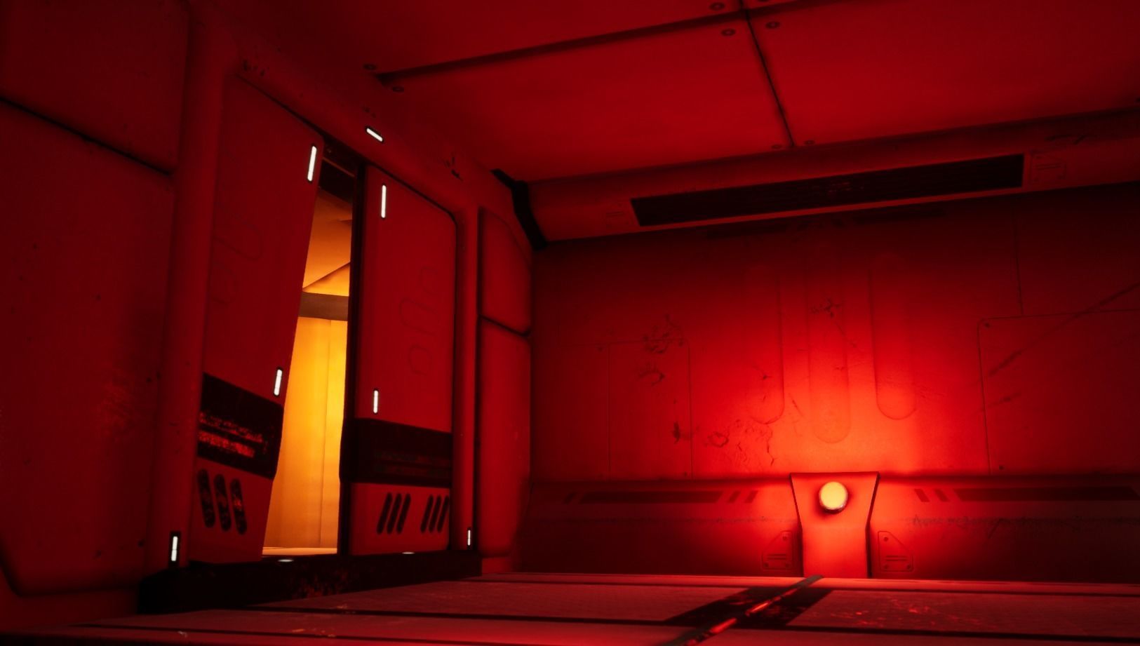 Cyber spaceship Low-poly 3D model_23