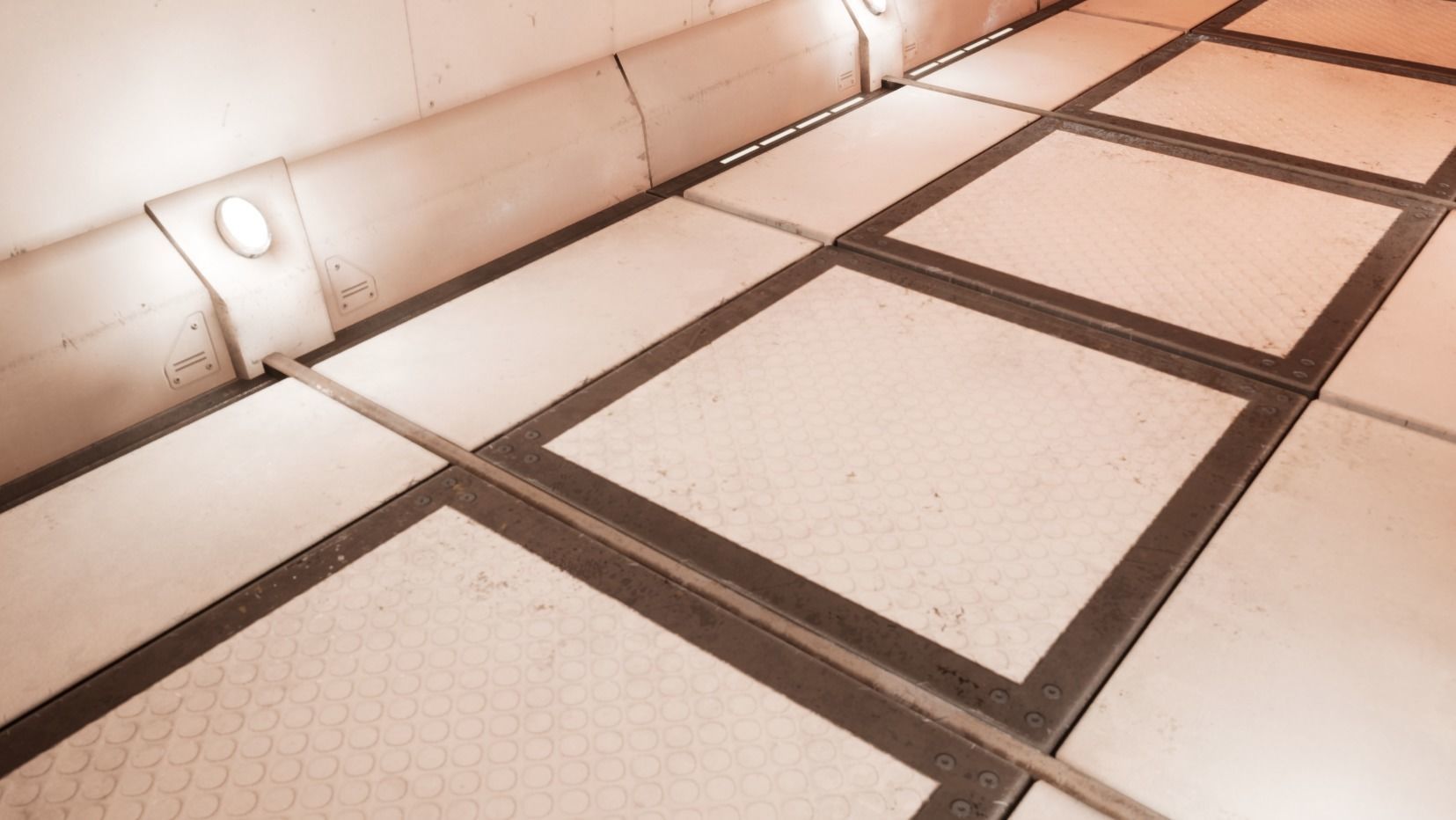 Cyber spaceship Low-poly 3D model_7