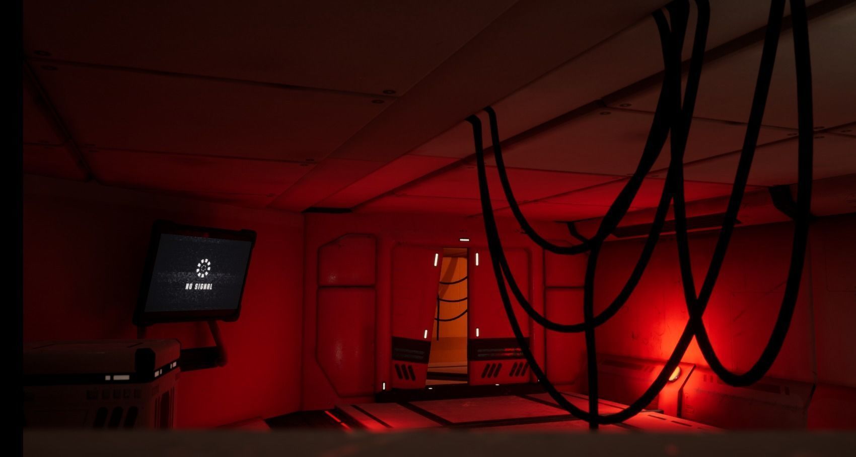 Cyber spaceship Low-poly 3D model_22