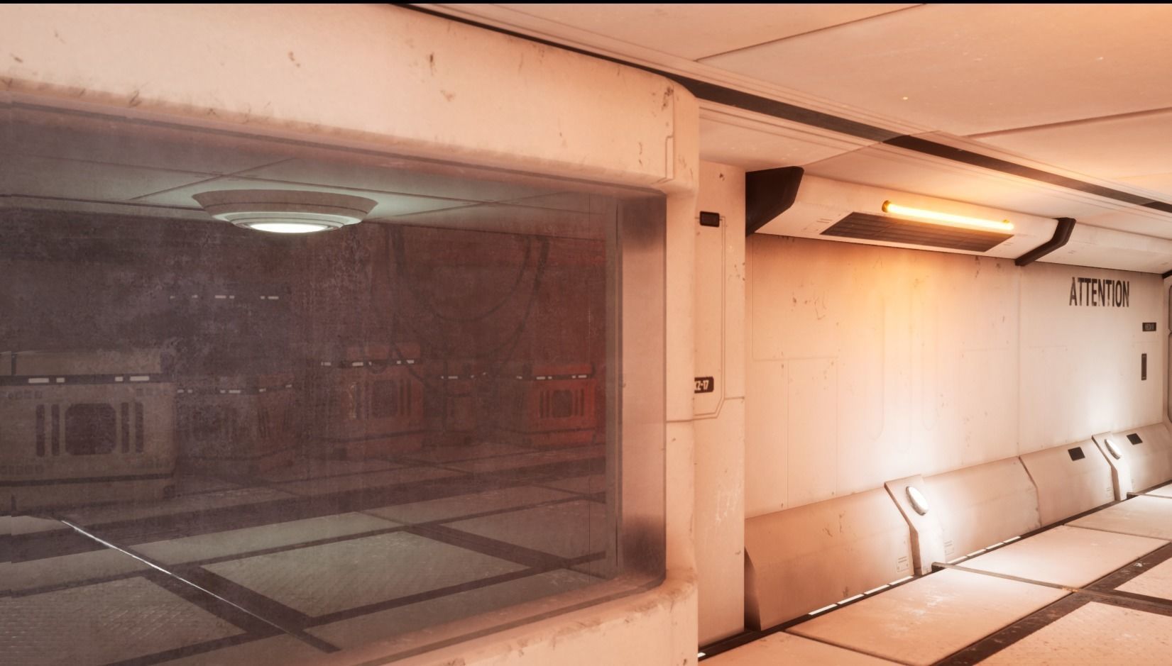 Cyber spaceship Low-poly 3D model_10