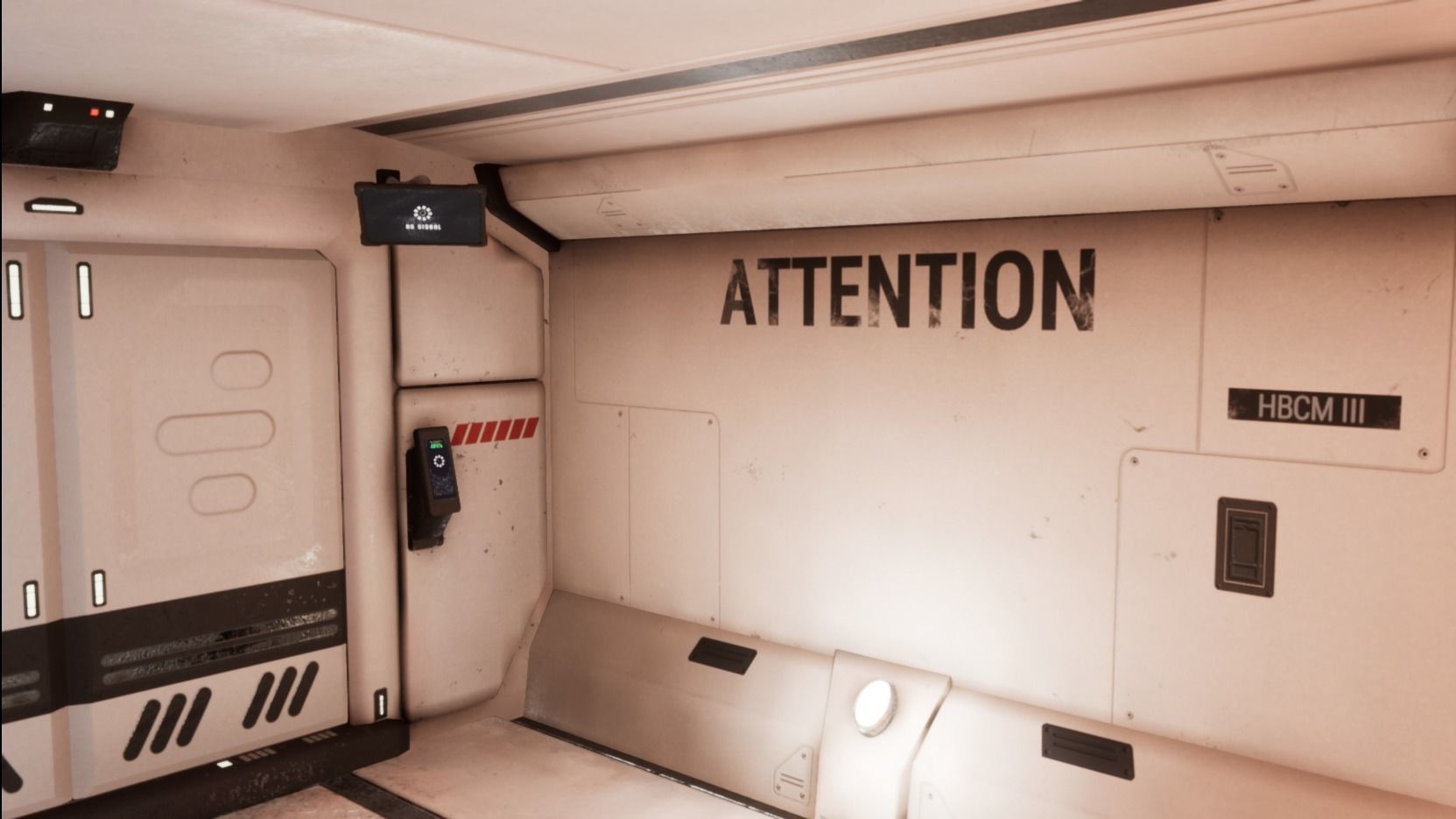 Cyber spaceship Low-poly 3D model_8