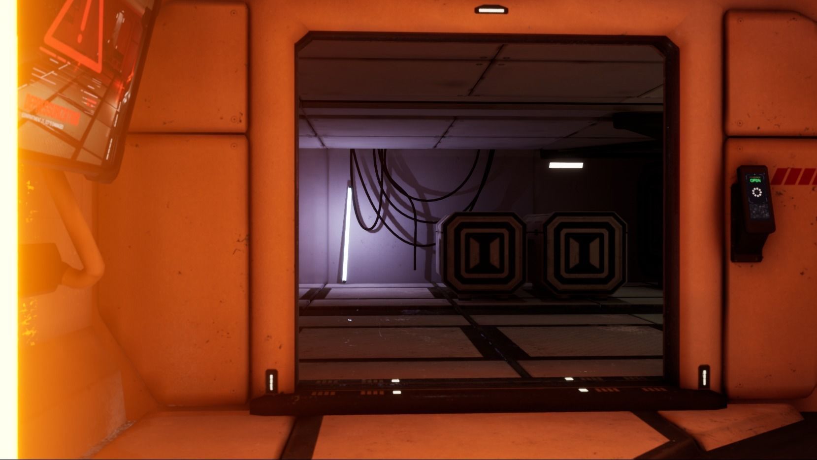 Cyber spaceship Low-poly 3D model_16