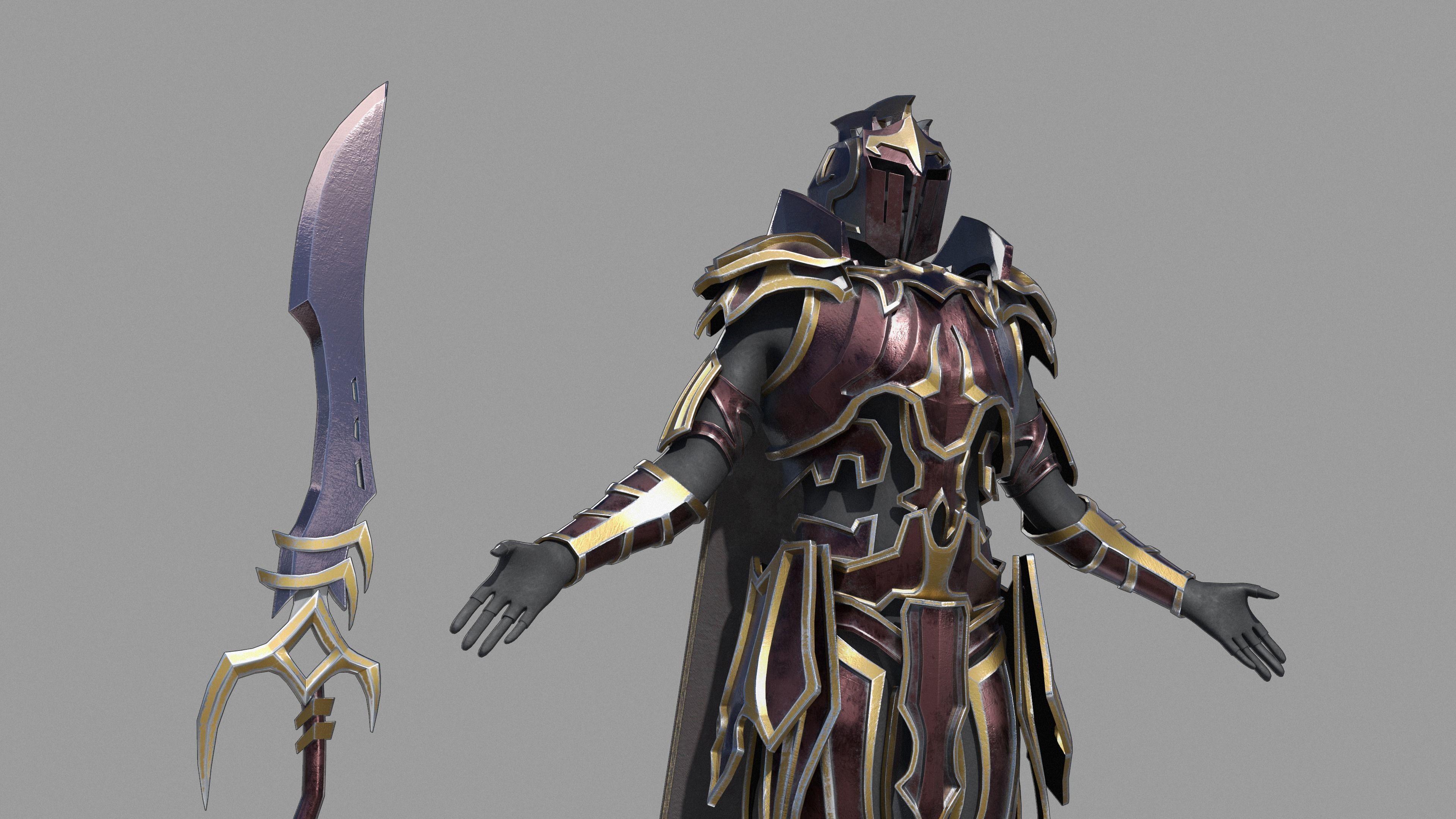 Unholy knight 3D model_7