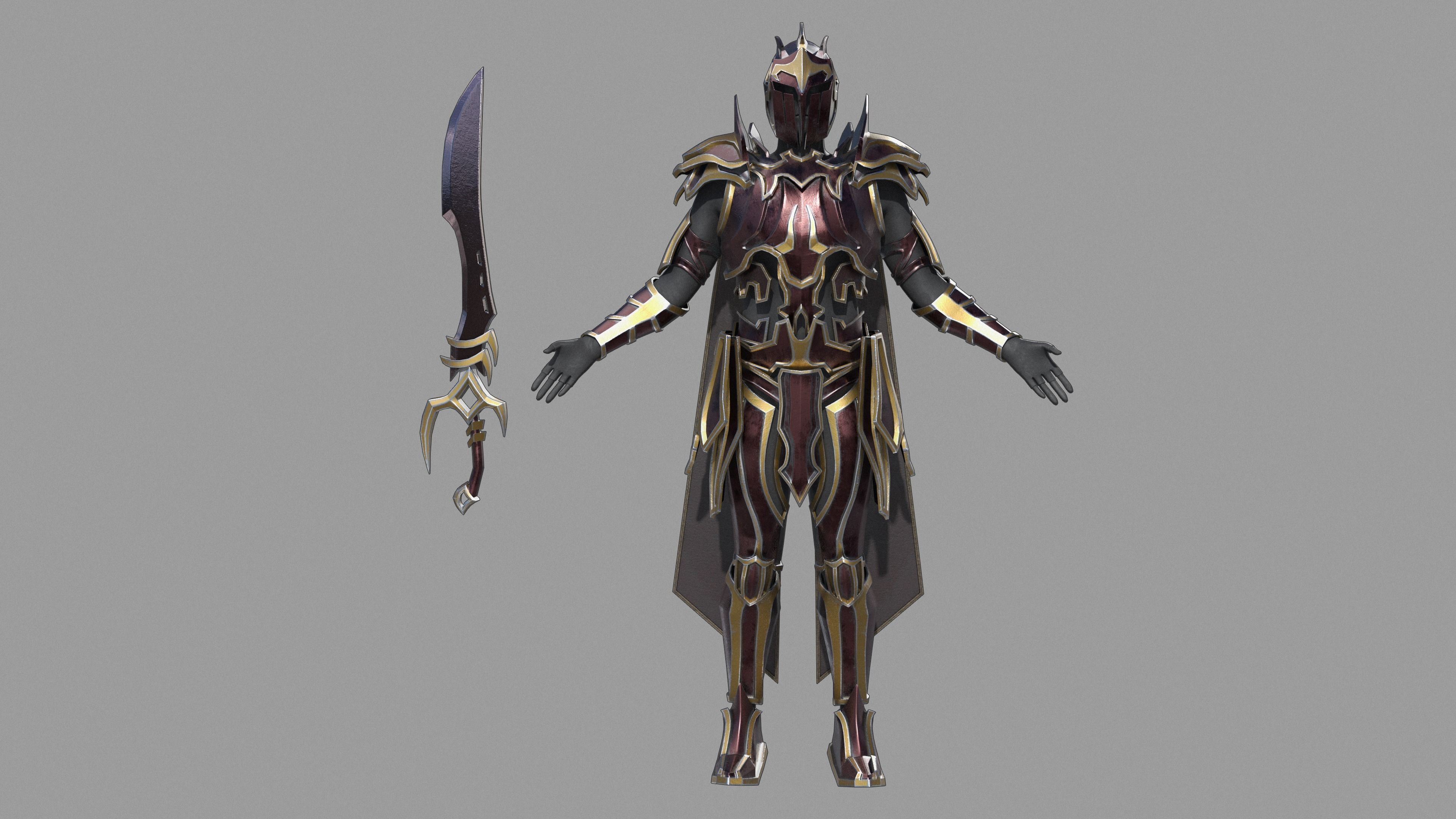 Unholy knight 3D model_2