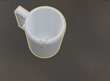 taza blanca  3D model_1