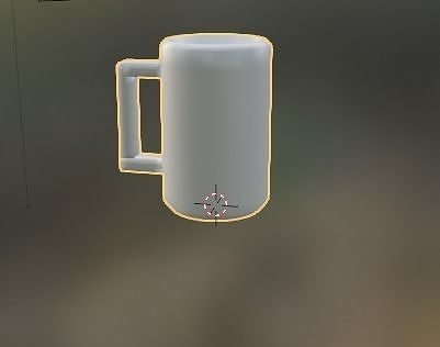 taza blanca  3D model