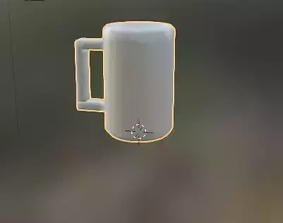 taza blanca  3D model