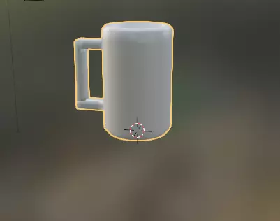 taza blanca  3D model_0