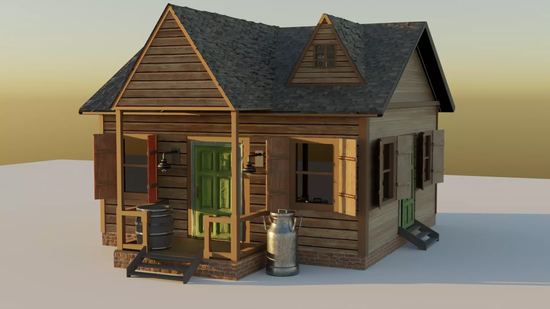 Wooden Shack Free 3D model