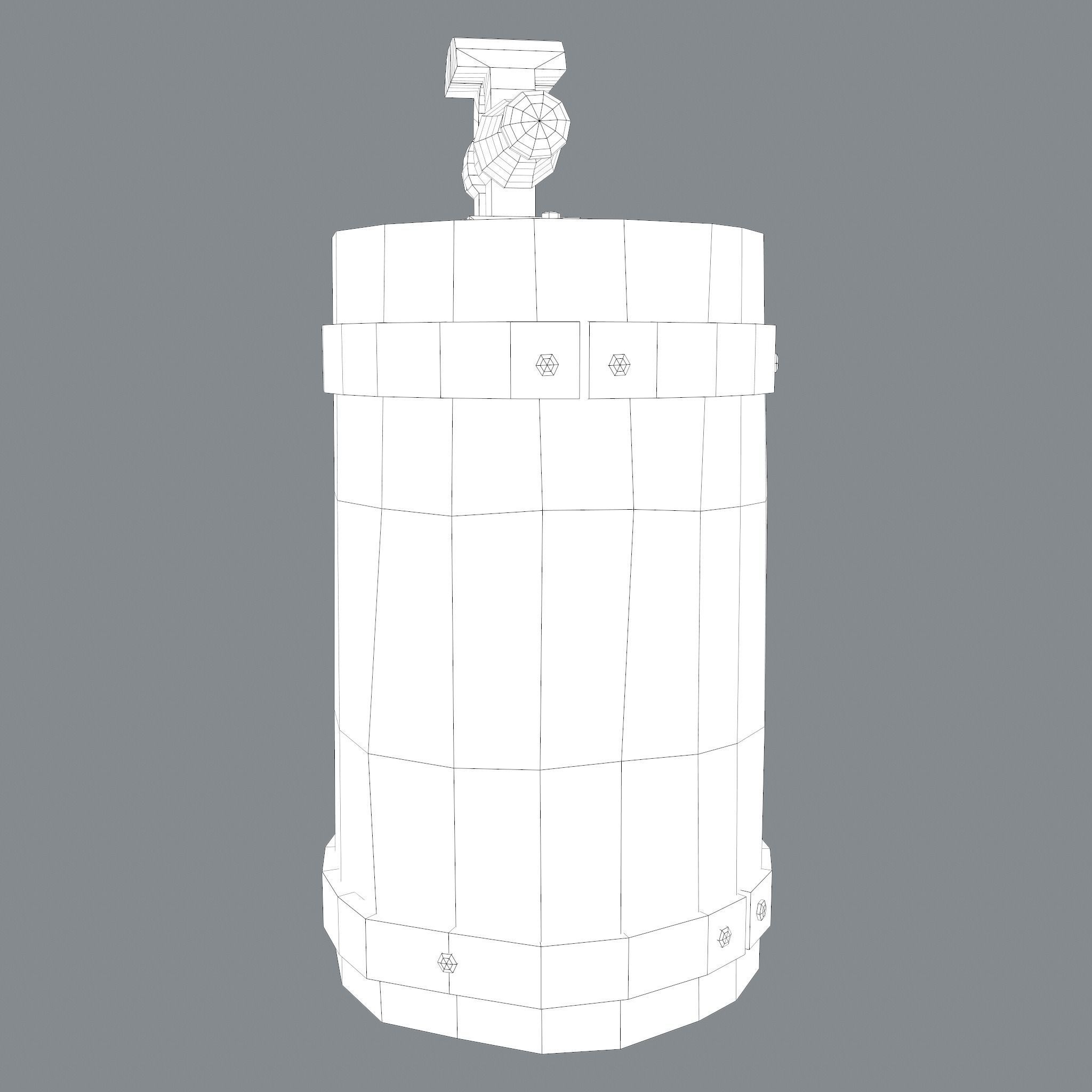 Medieval Blacksmith Furniture 4 Pack 3D Model Collection_62