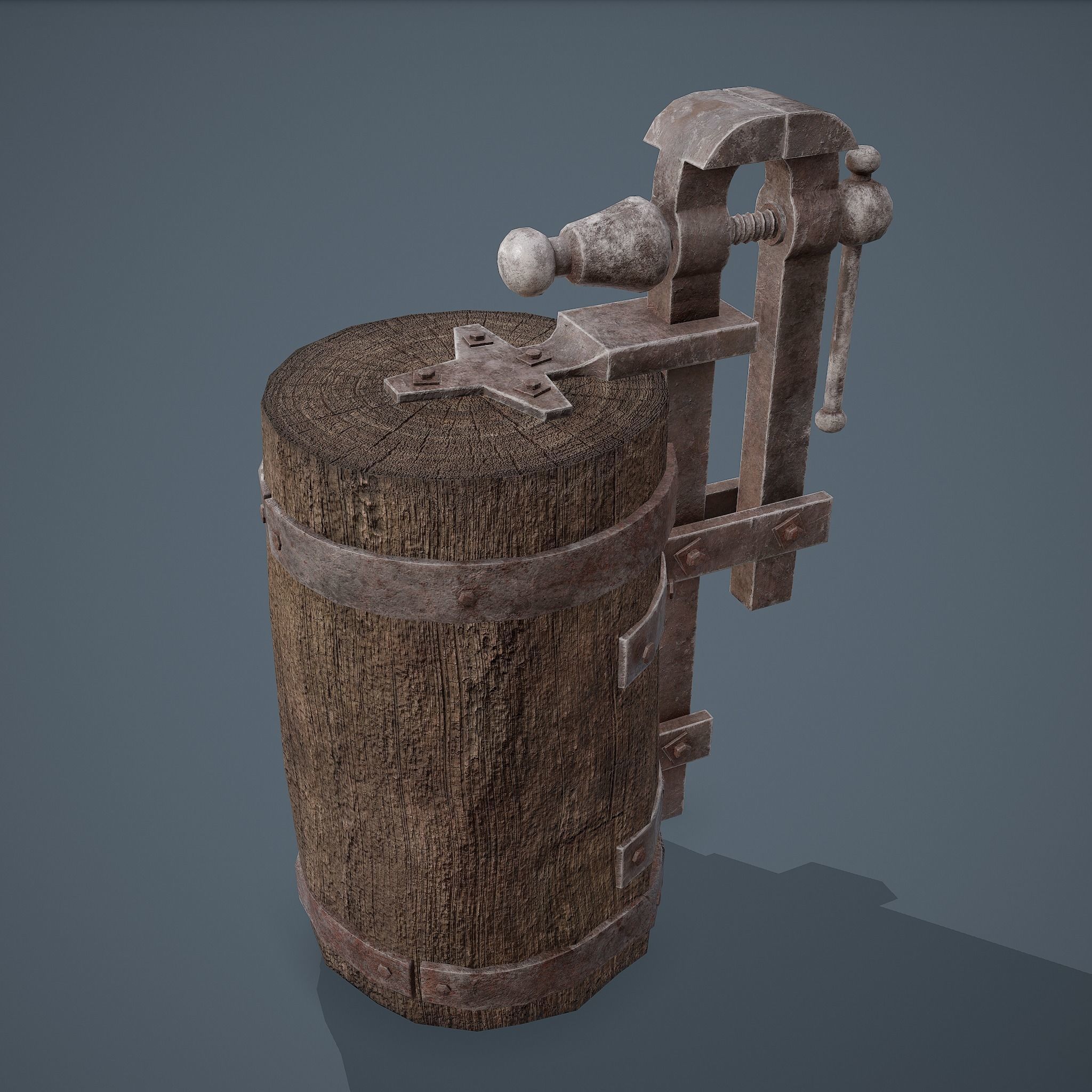 Medieval Blacksmith Furniture 4 Pack 3D Model Collection_52