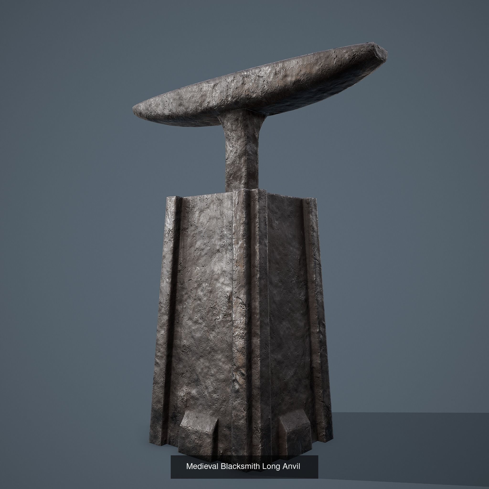 Medieval Blacksmith Furniture 4 Pack 3D Model Collection_11