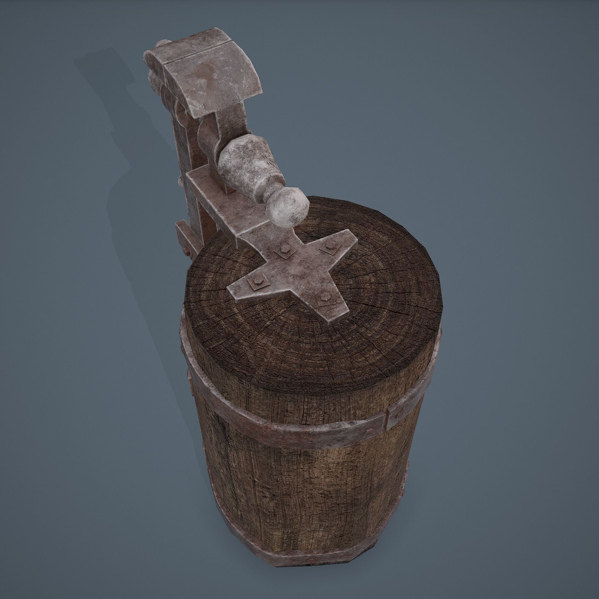 Medieval Blacksmith Furniture 4 Pack 3D Model Collection_50