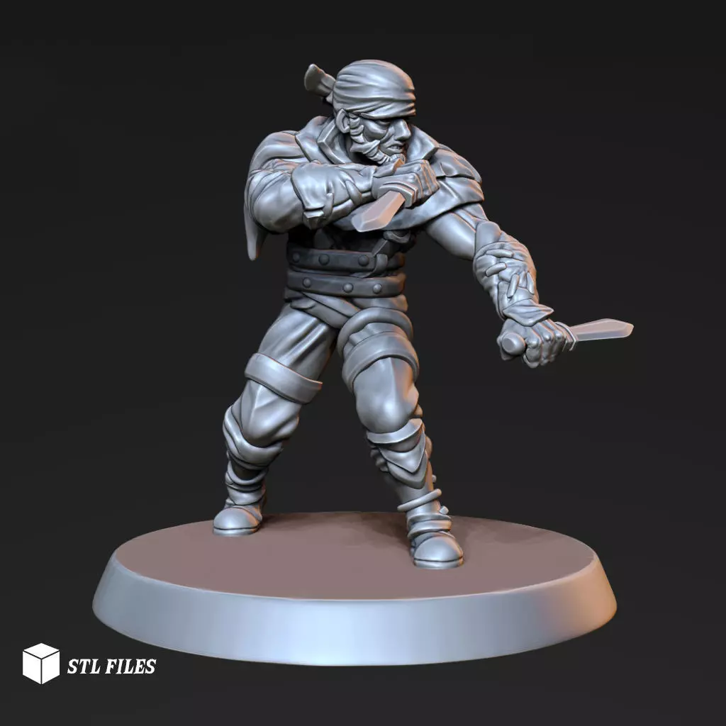 Bandit Thief Dungeons and Dragons 3d printable model 3D print model