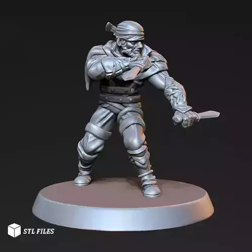 Bandit Thief Dungeons and Dragons 3d printable model 3D print model