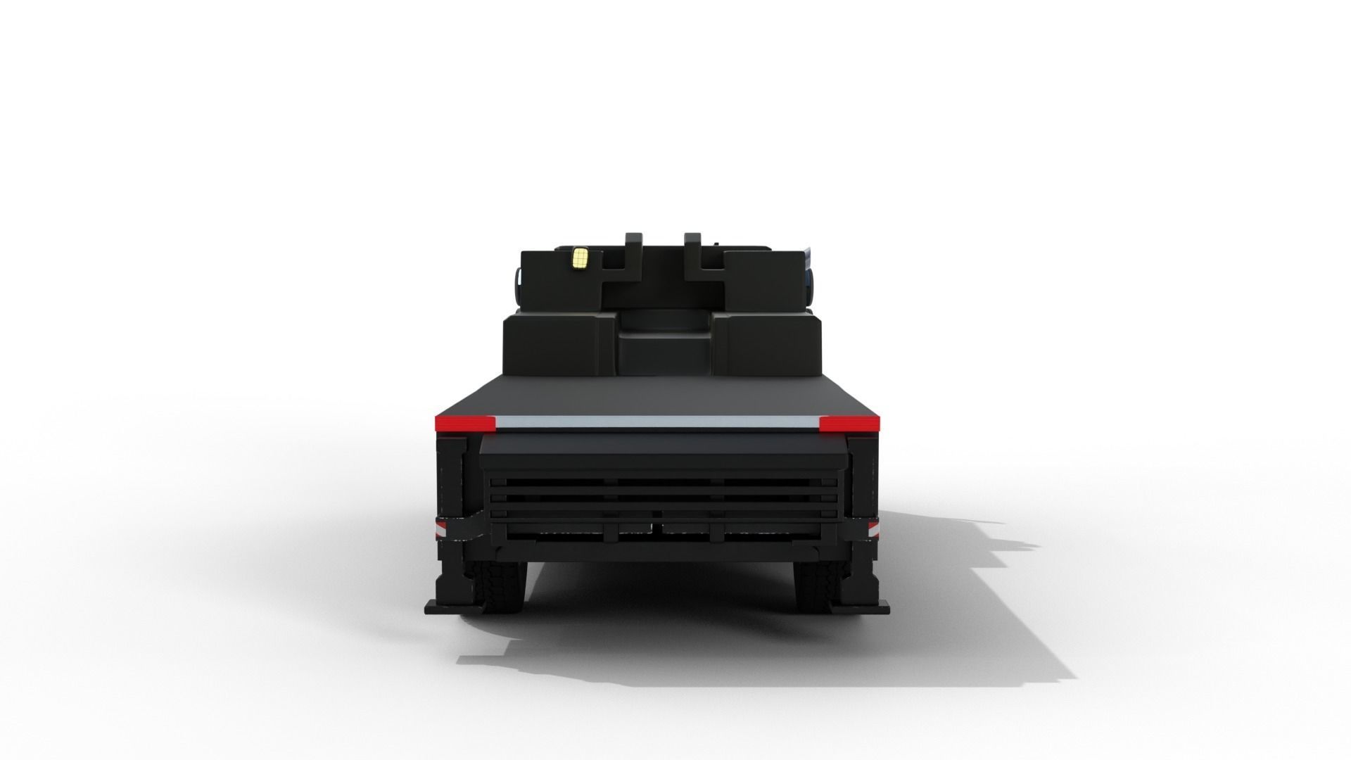 Truck Rigged Low-poly 3D model_6