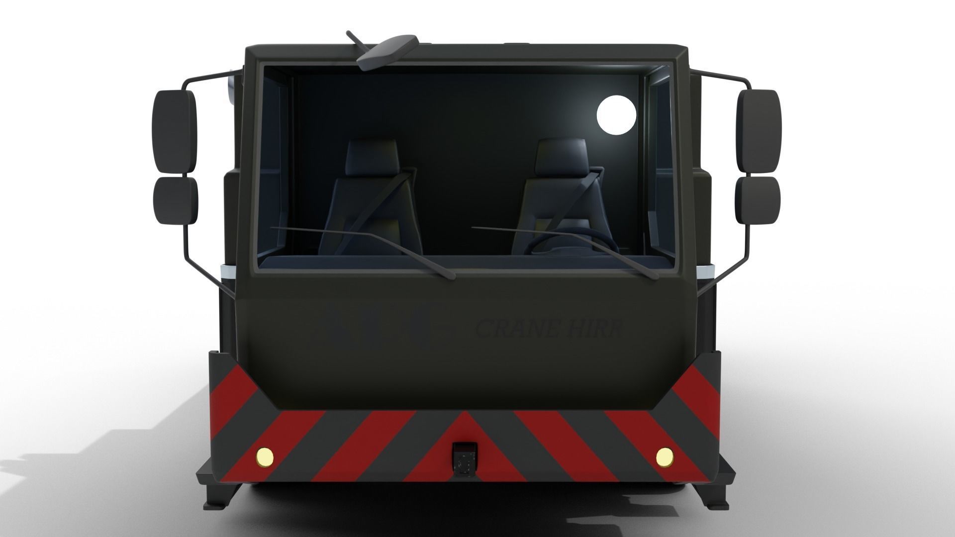 Truck Rigged Low-poly 3D model_7