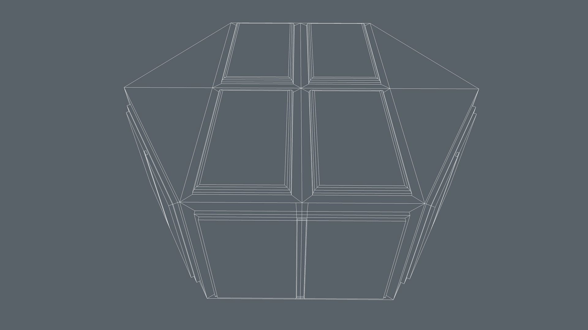 Sci Fi Room Low-poly 3D model_9